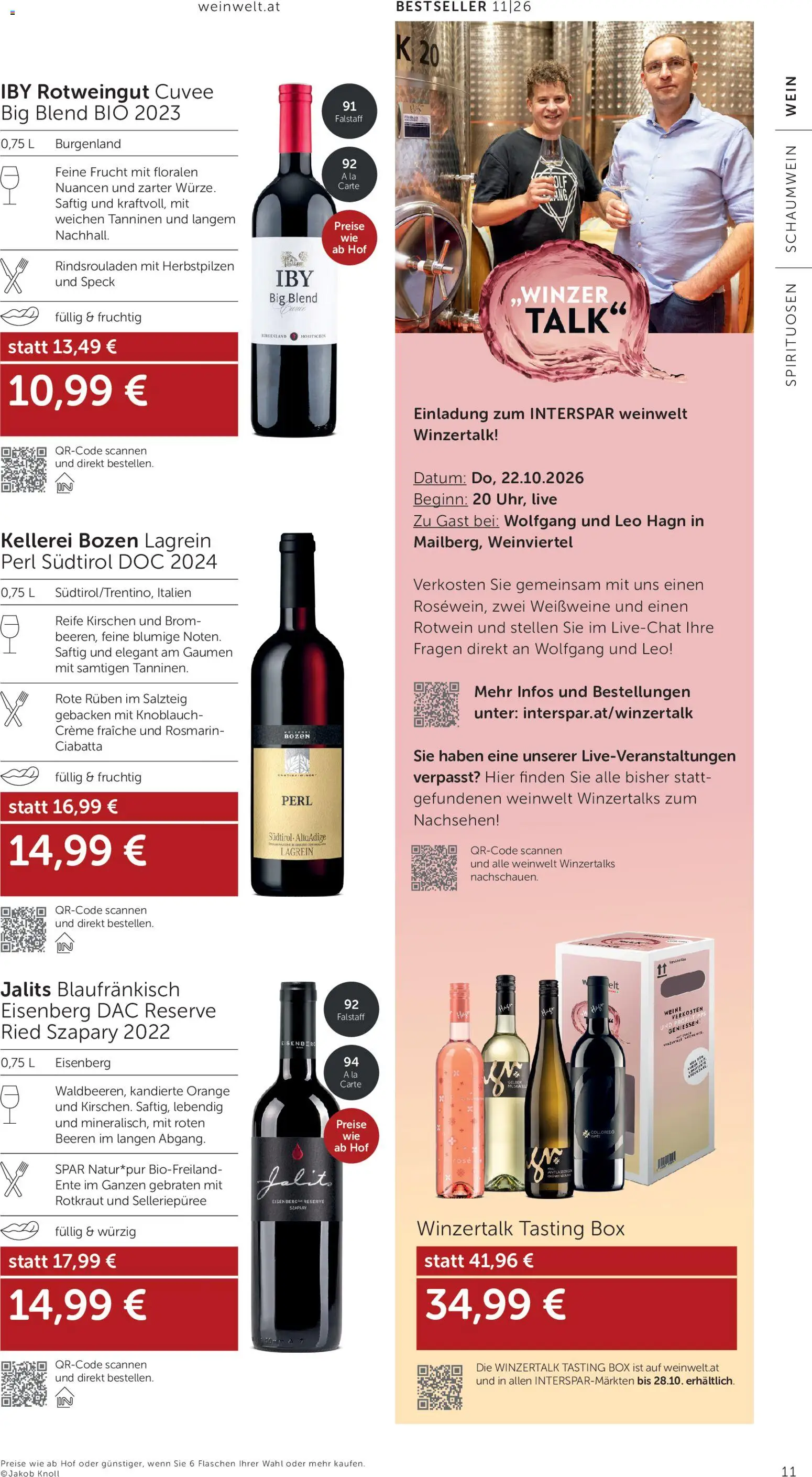 Interspar BEST -  SELLER gültig ab 15.10.2026 | Seite: 11 | Produkte: Knoblauch, Speck, Box, Creme