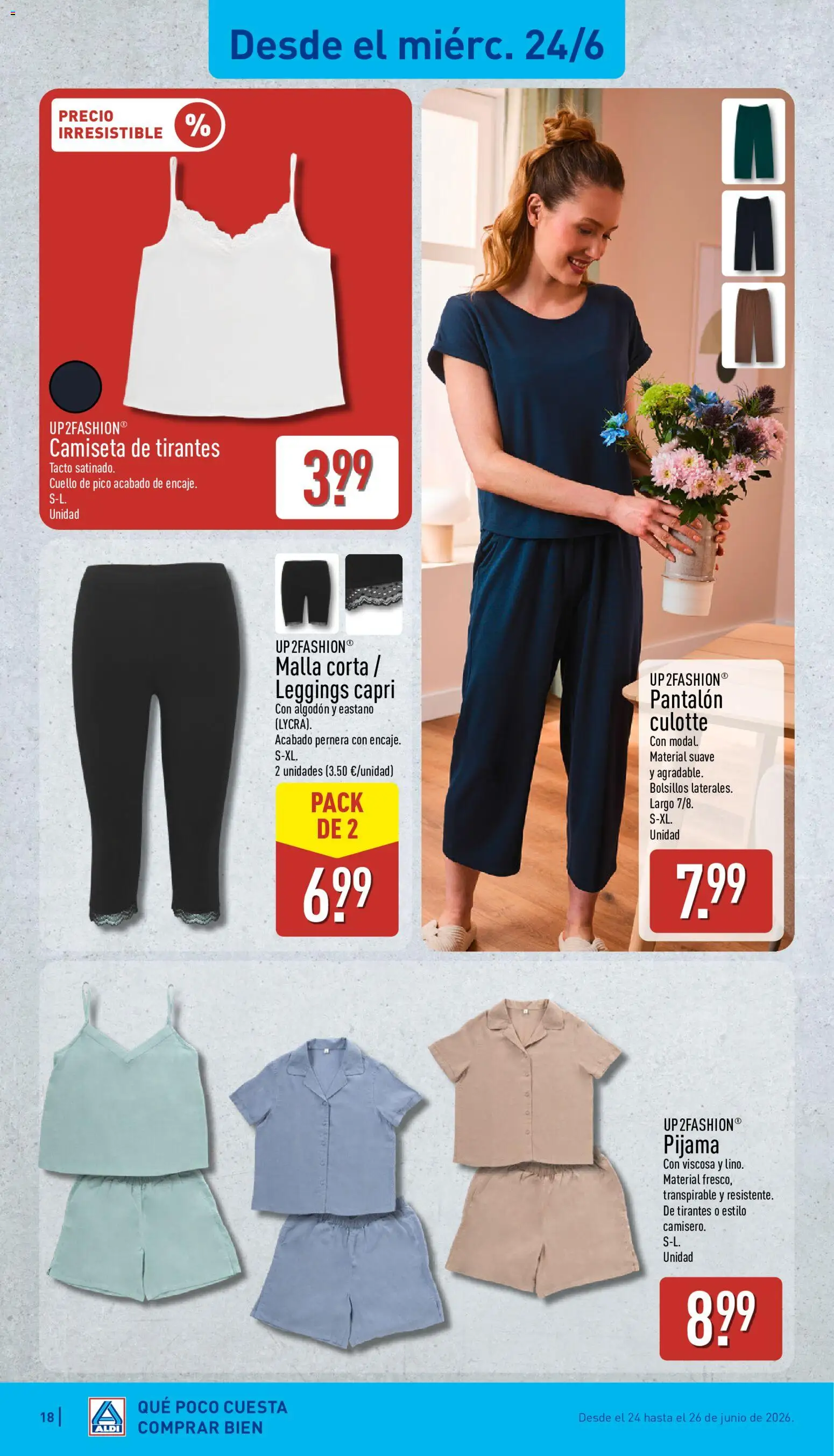 Aldi folleto Península │ válido desde el 22.06.2026 | Página: 18 | Productos: Pijama