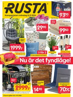 Rusta erbjudanden - Förhandsvisning av reklamblad från butik Rusta aktuell från 11.05.2026