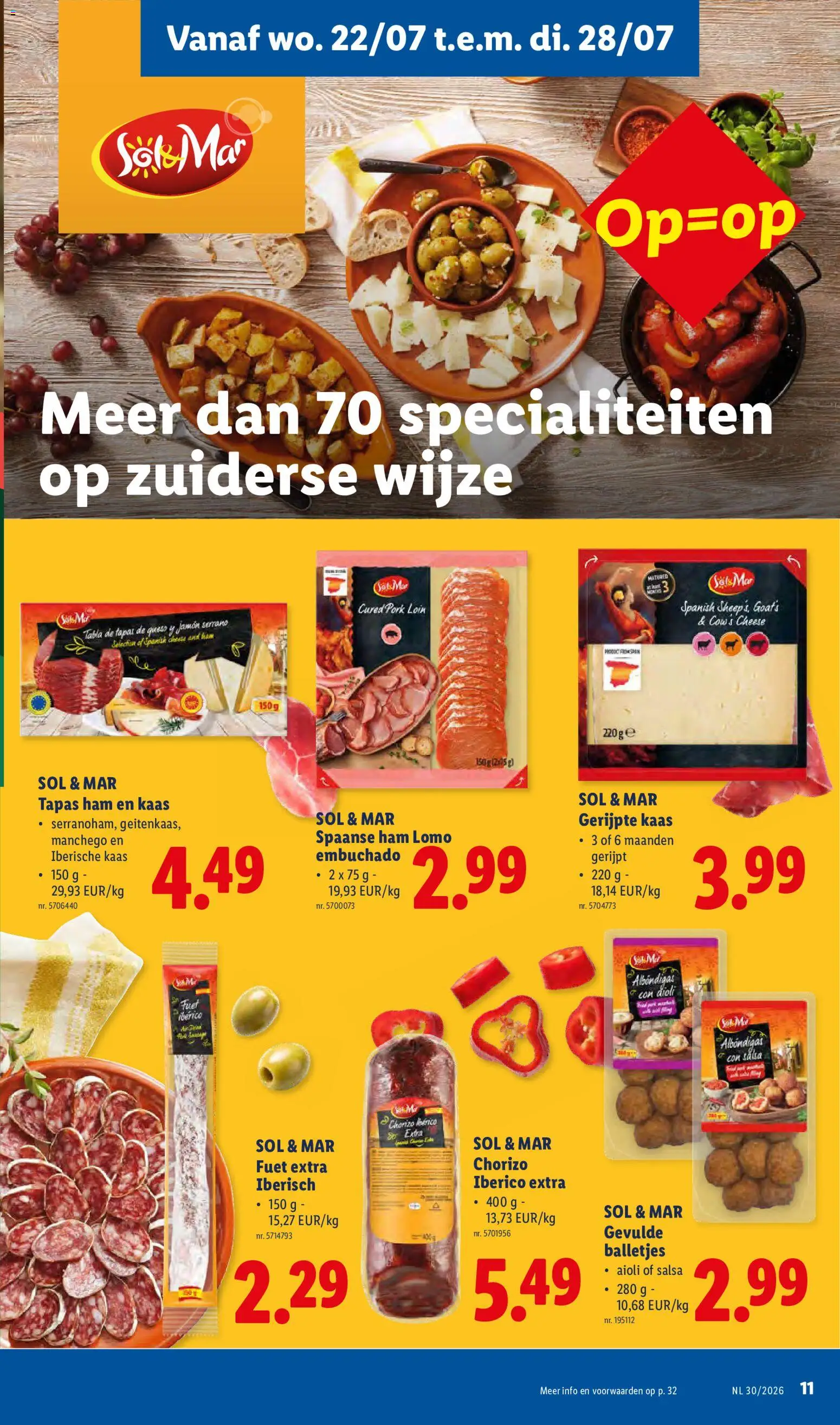 {H1} | Pagina: 11 | Producten: Ham, Chorizo, Jamón Serrano, Kaas