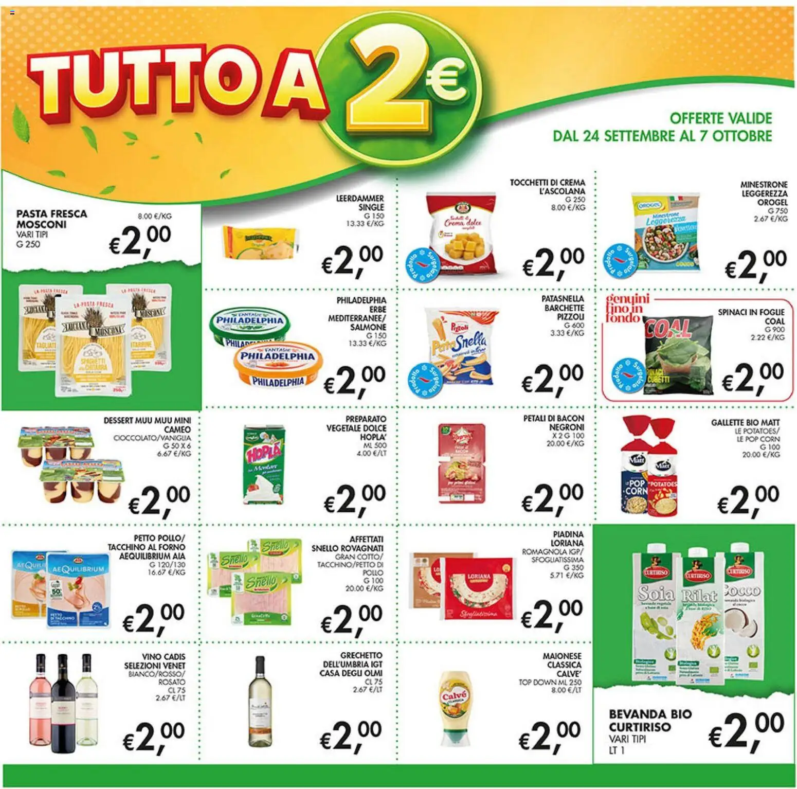 Volantino Coal del 24/09/2026 | Pagina: 6 | Prodotti: Crema, Salmone, Top, Gallette