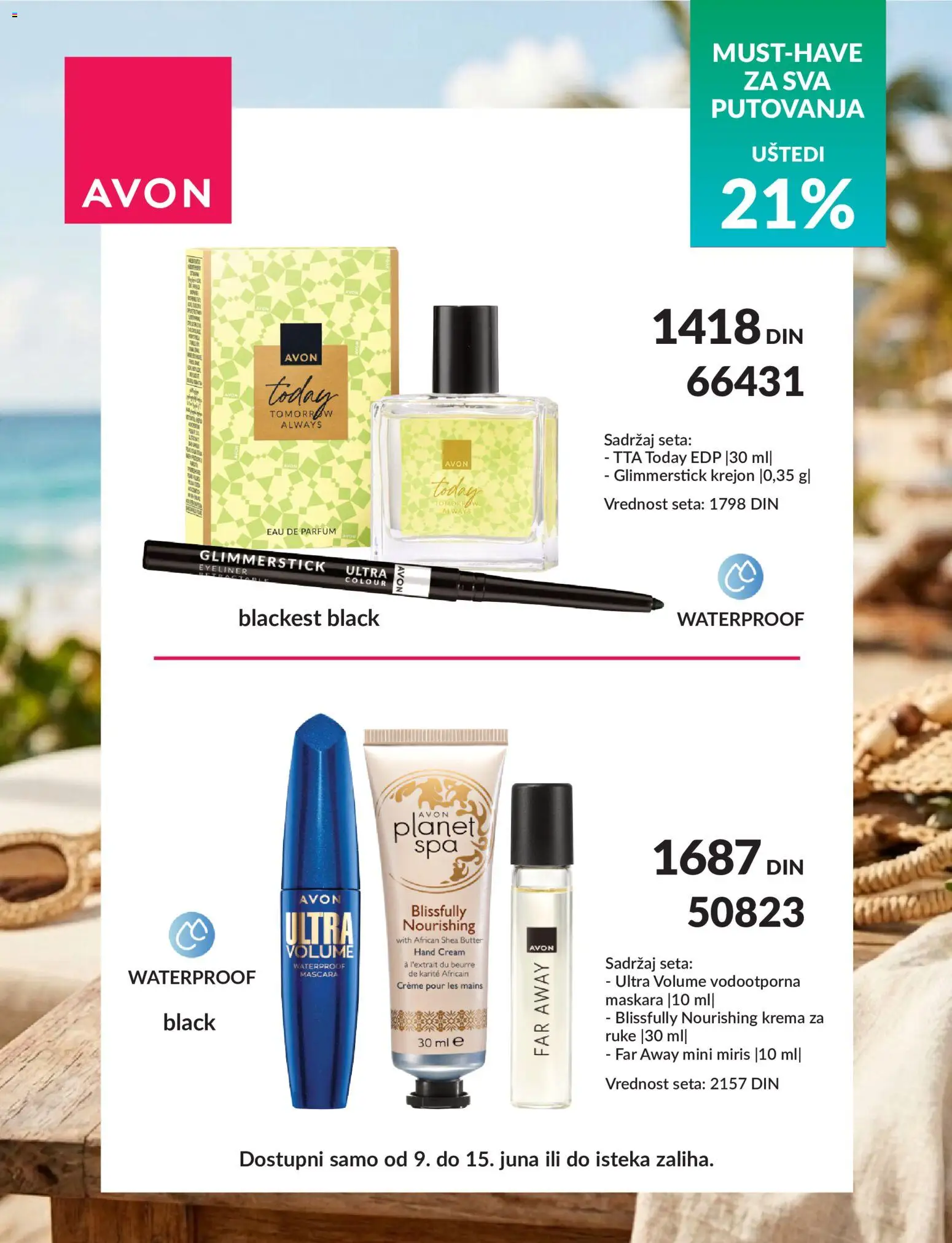 AVON katalog - važi od 09.06.2026 | Strana: 2 | Proizvode: Miris, Maskara, Krema, Krema za ruke