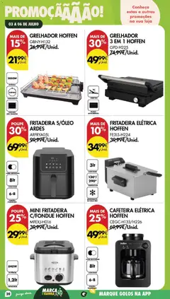 Pré-visualização Pingo Doce Poupe este Fim de Semana válido de 03/07/2026 | Página: 18 | Produtos: Fritadeira elétrica, Cafeteira, Cafeteira elétrica