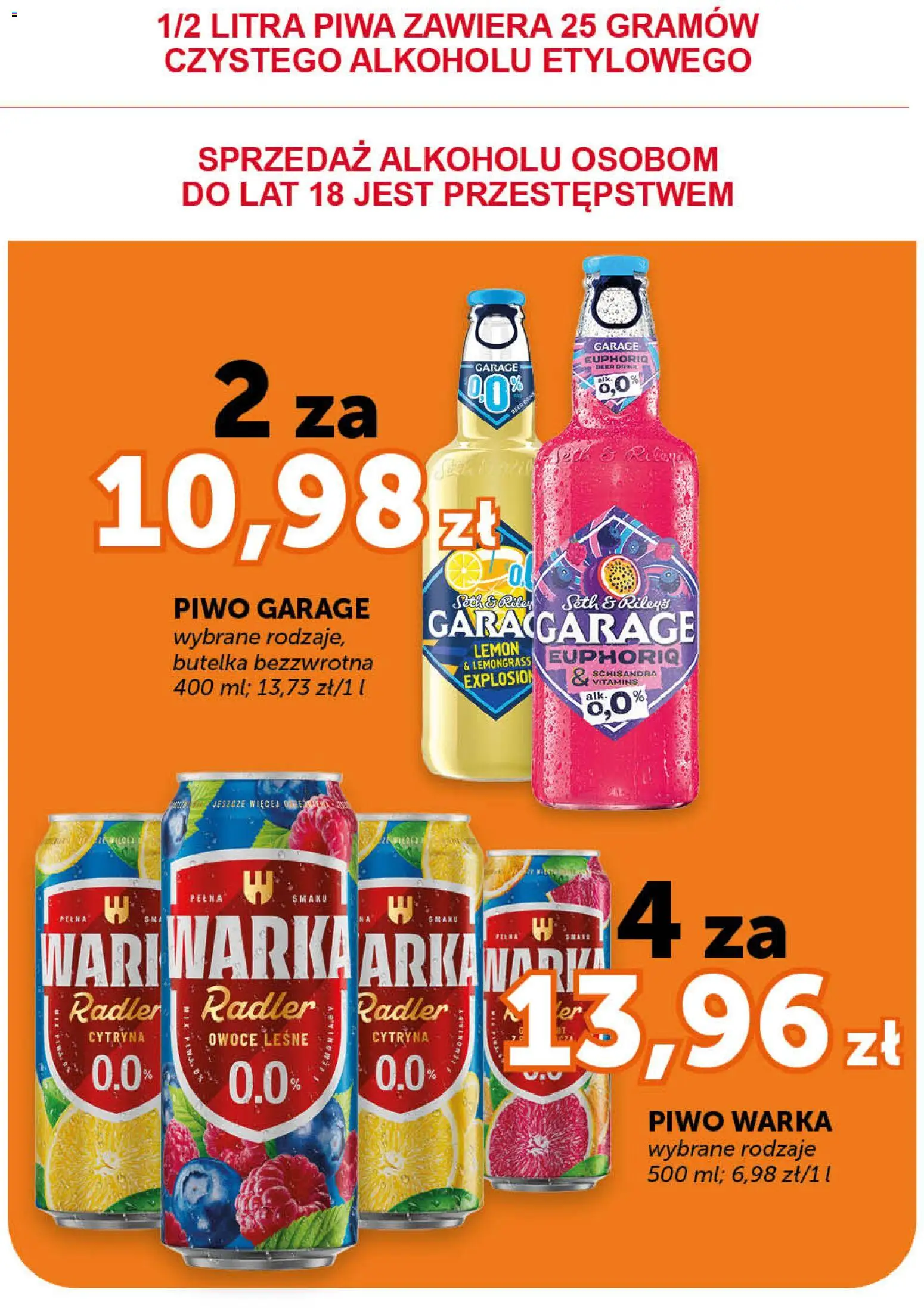 Groszek gazetka - Market od 02.07.2026 | Strona: 20 | Produkty: Warka, Piwo Warka, Piwo, Owoce