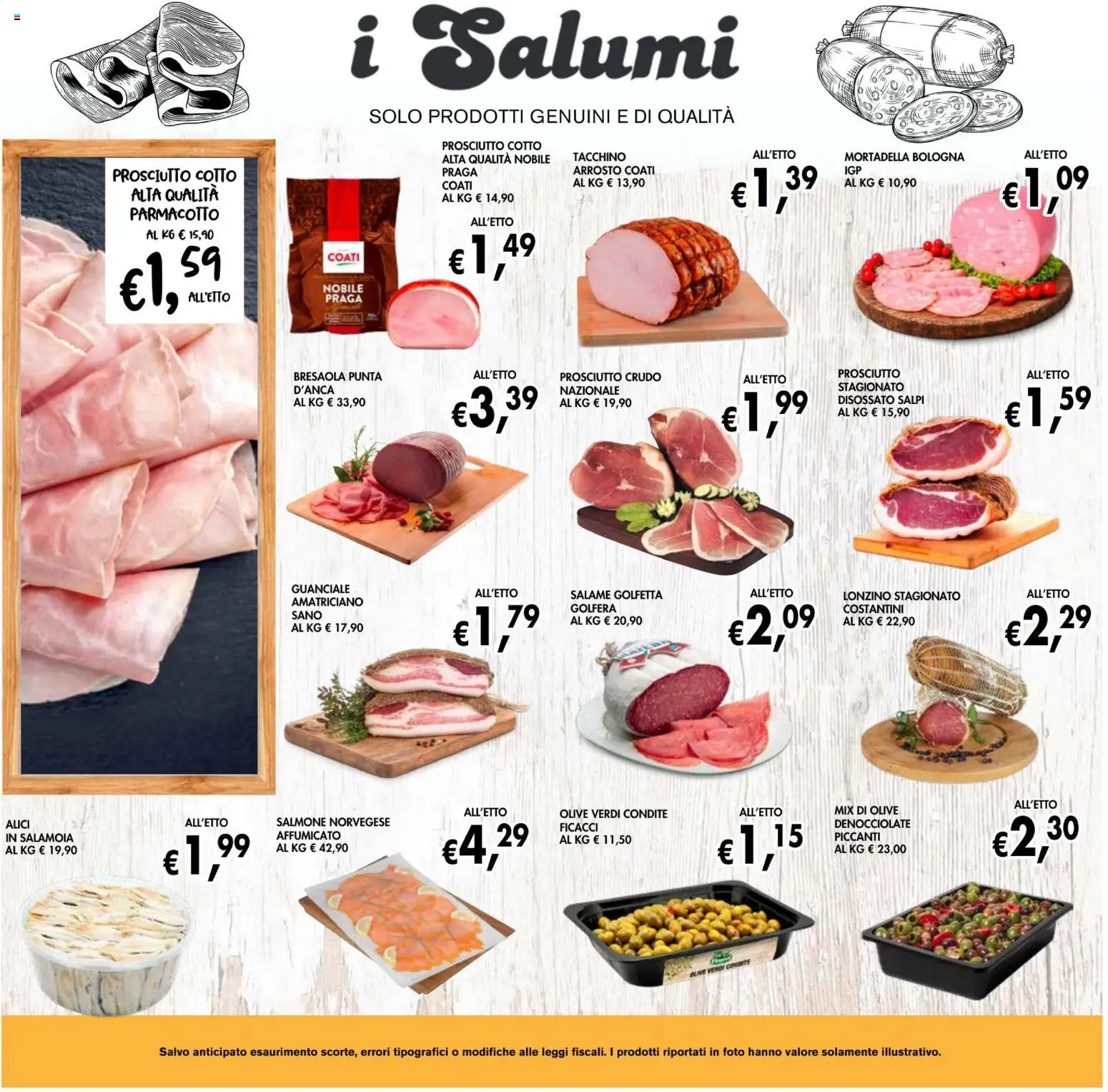 Volantino Coal del 07.05.2026 | Pagina: 7 | Prodotti: Prosciutto Cotto, Salame, Bresaola, Alici