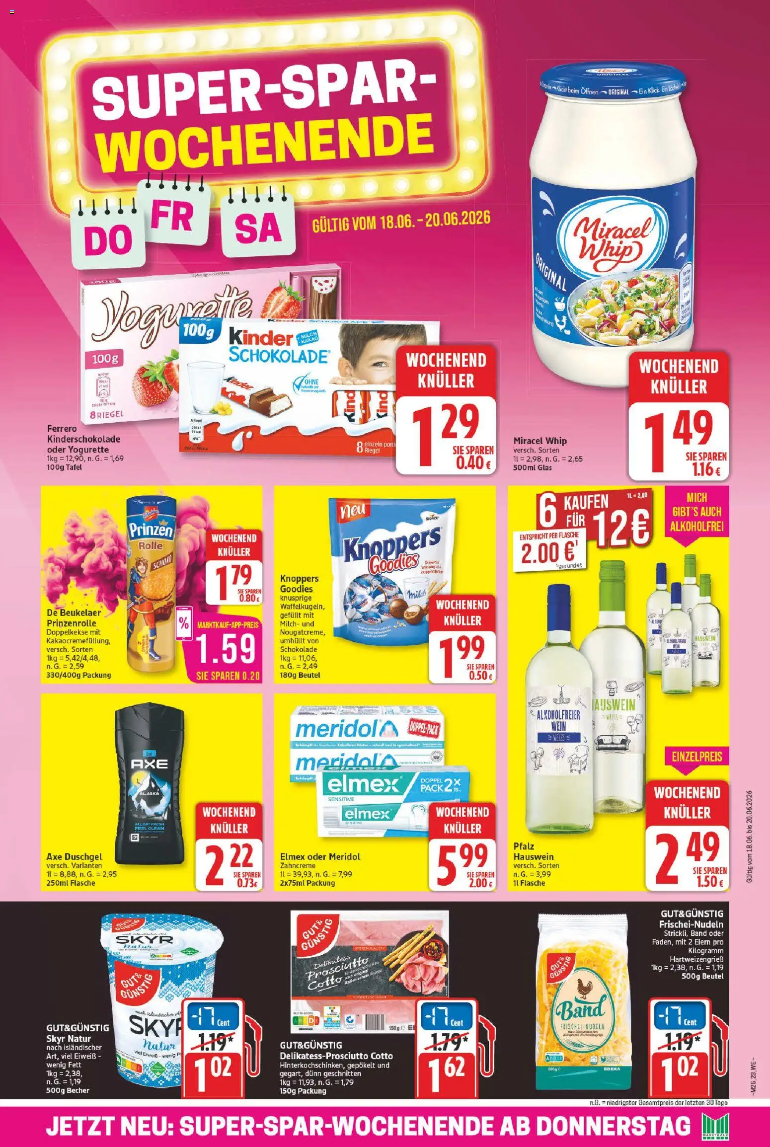 Marktkauf Prospekt – gültig ab 15.06.2026 | Seite: 23 | Produkte: Miracel whip, Skyr, Axe, Wein