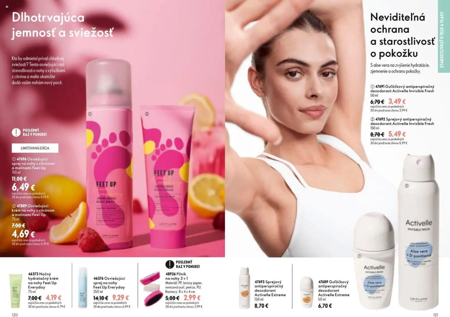 Nové Oriflame akcie – leták je platný od 09.09.2026 | Strana: 61 | Produkty: Aloe Vera, Dezodorant, Krém