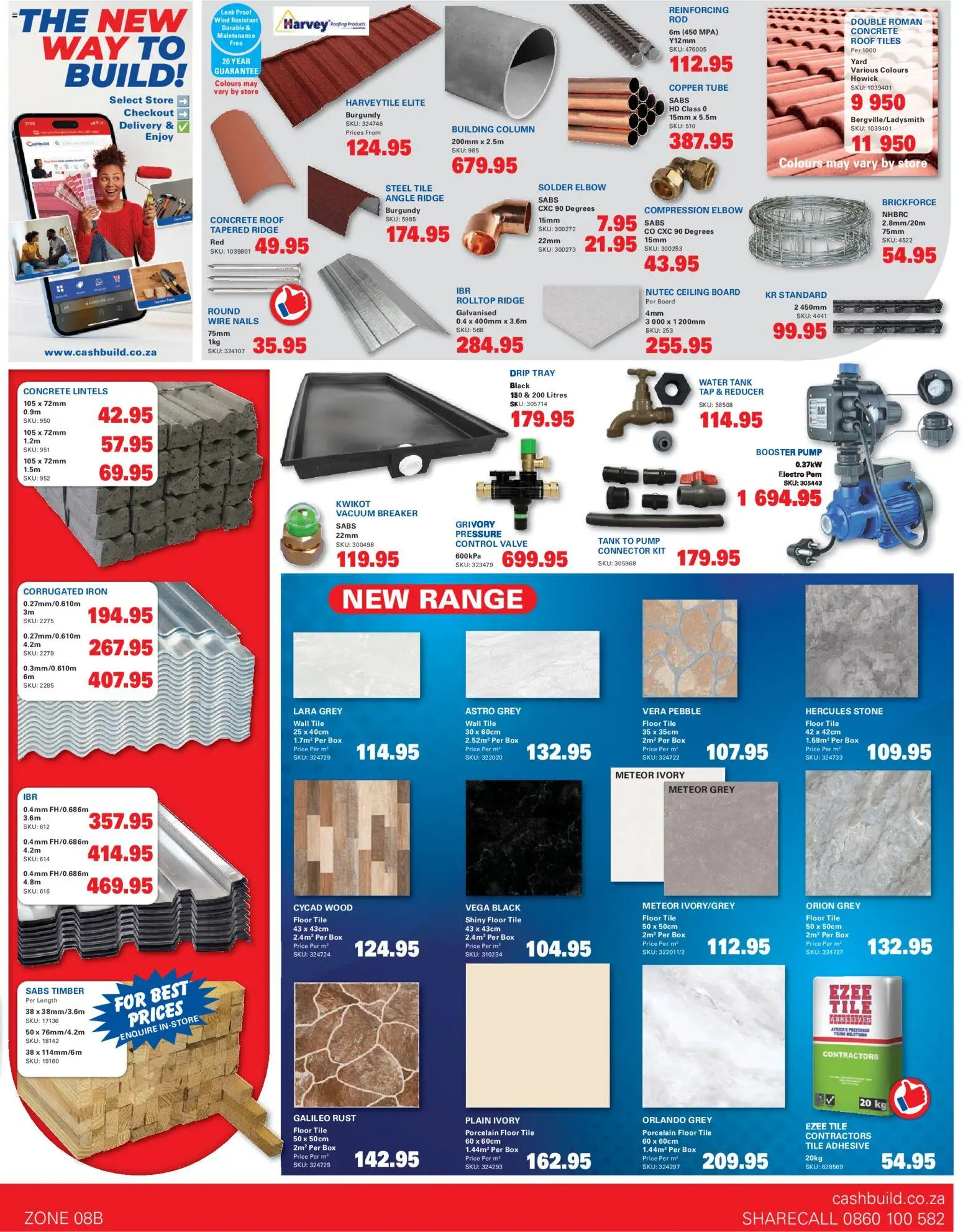 New Cashbuild catalogue – valid from 23/02/2026 | Page: 3 | Products: Connector, Iron, Adhesive, Valve
