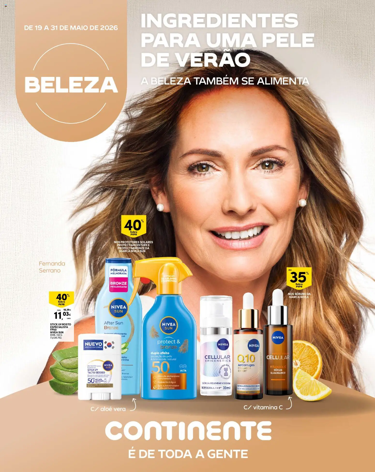 Continente Madeira │ válido de 19.05.2026 | Página: 13 | Produtos: Autobronzeador, Sérum, Vitamina c, Pá