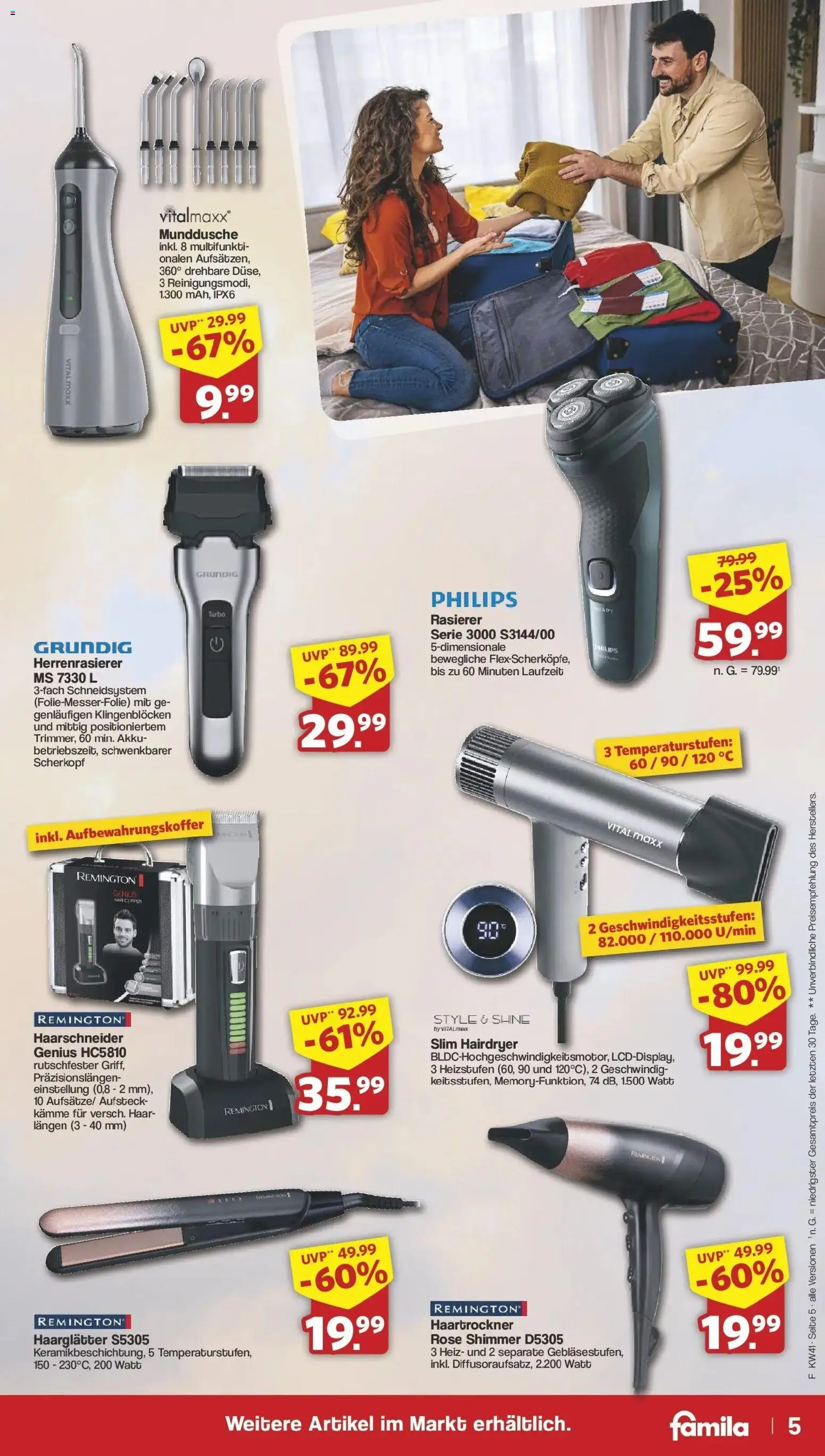 Famila Nordwest Halloween Highlights – gültig ab 05.10.2026 | Seite: 5 | Produkte: Philips, Rasierer, Haartrockner, Haarglätter