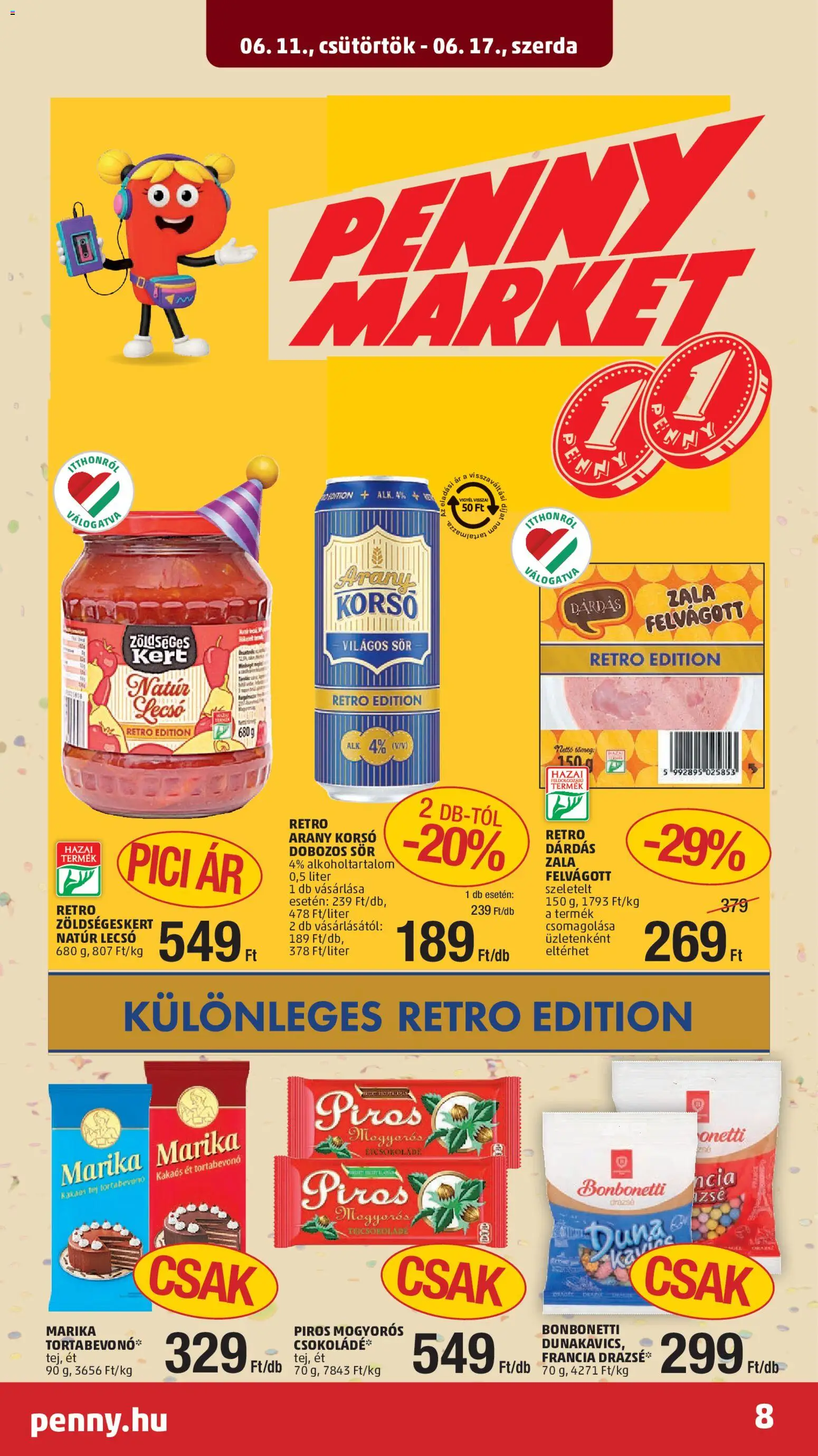 PENNY akciós ujság - amely érvényes a következő dátumtól: 11.06.2026 | Oldal: 12 | Termékek: Tortabevonó, Csokoládé, Dobozos sör, Felvágott