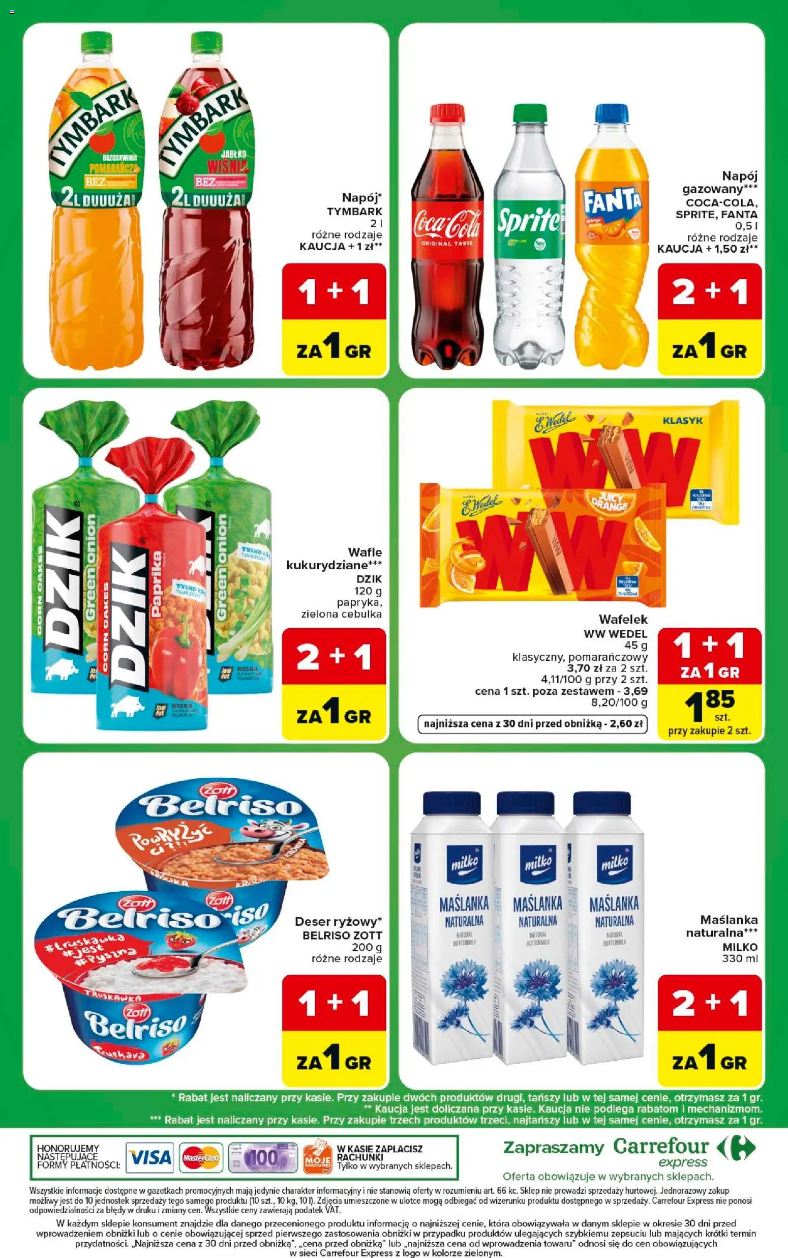 Carrefour gazetka - Express od 07.07.2026 | Strona: 8 | Produkty: Brzoskwinia, Maślanka, Wafle, Sprite