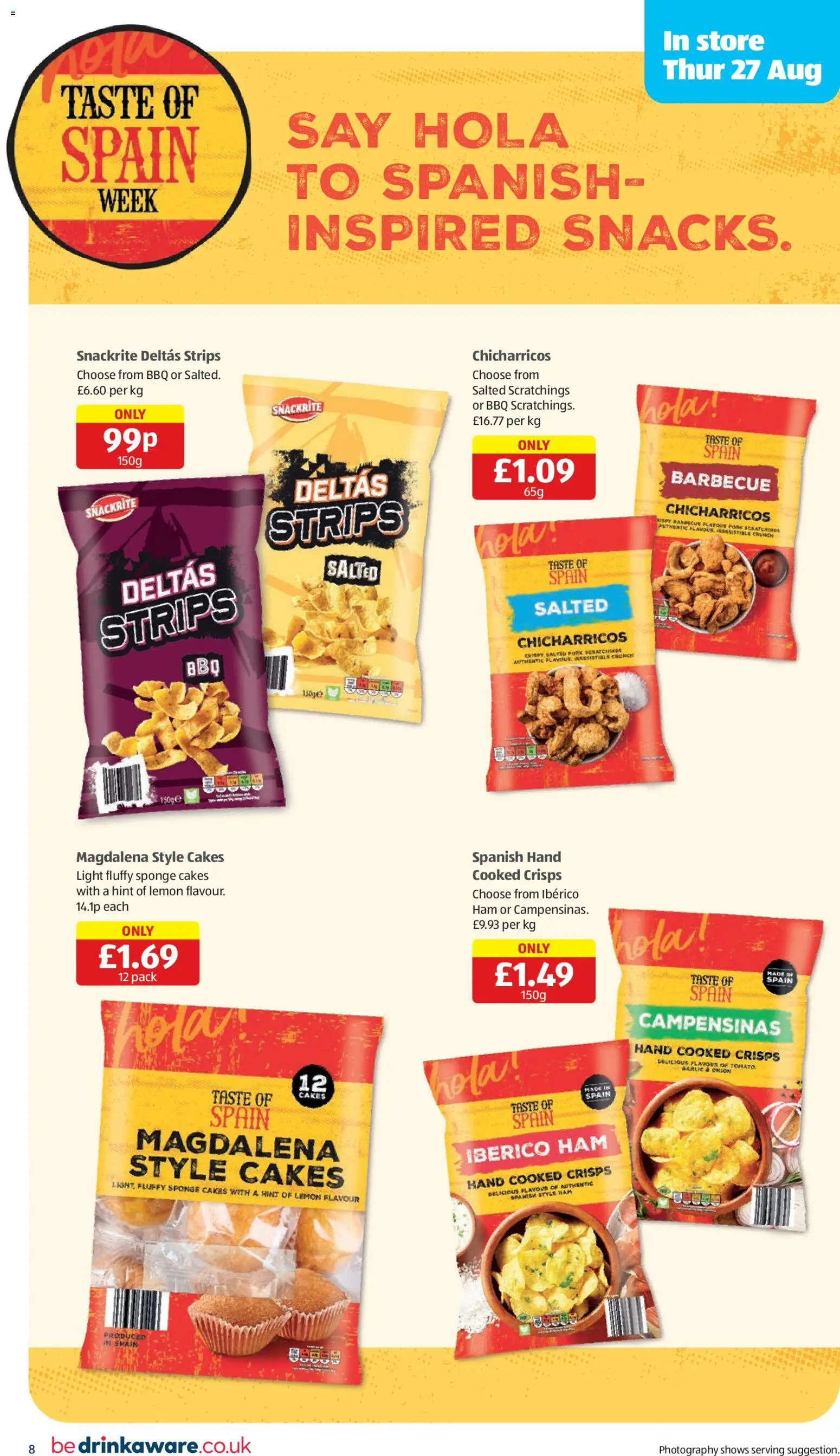 {H1} | Page: 8 | Products: Barbecue, Ham, Crisps, Lemon
