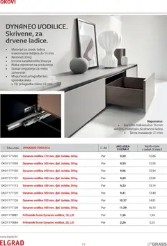 Elgrad Katalog - Pregled kataloga iz trgovine Elgrad, vrijedi od 07.04.2026 | Stranica: 14 | Proizvodi: Ladice