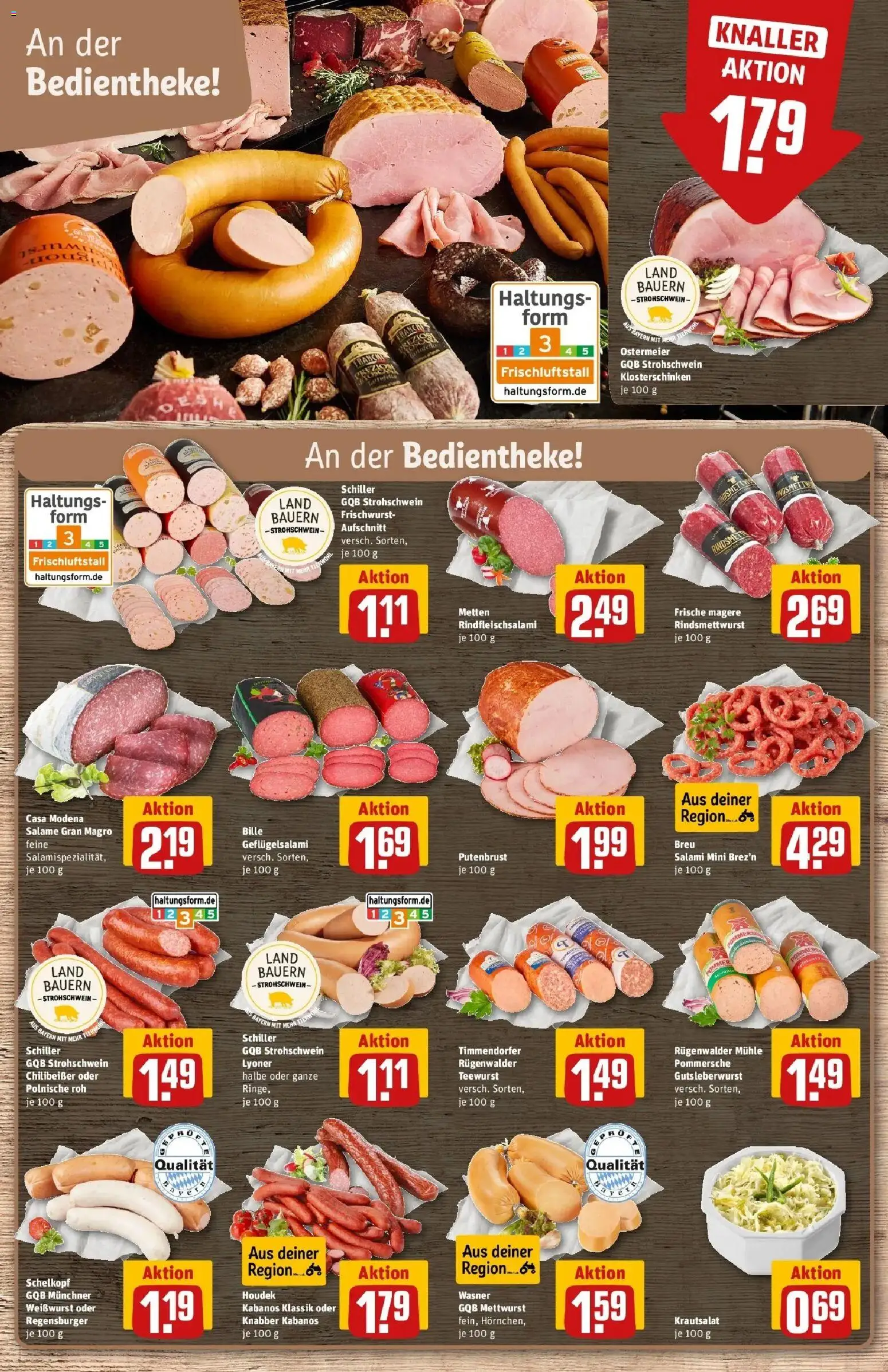 REWE Prospekt ab 21.09.2026 zum Blättern » Angebote | Seite: 16 | Produkte: Putenbrust, Mühle, Weißwurst, Salami