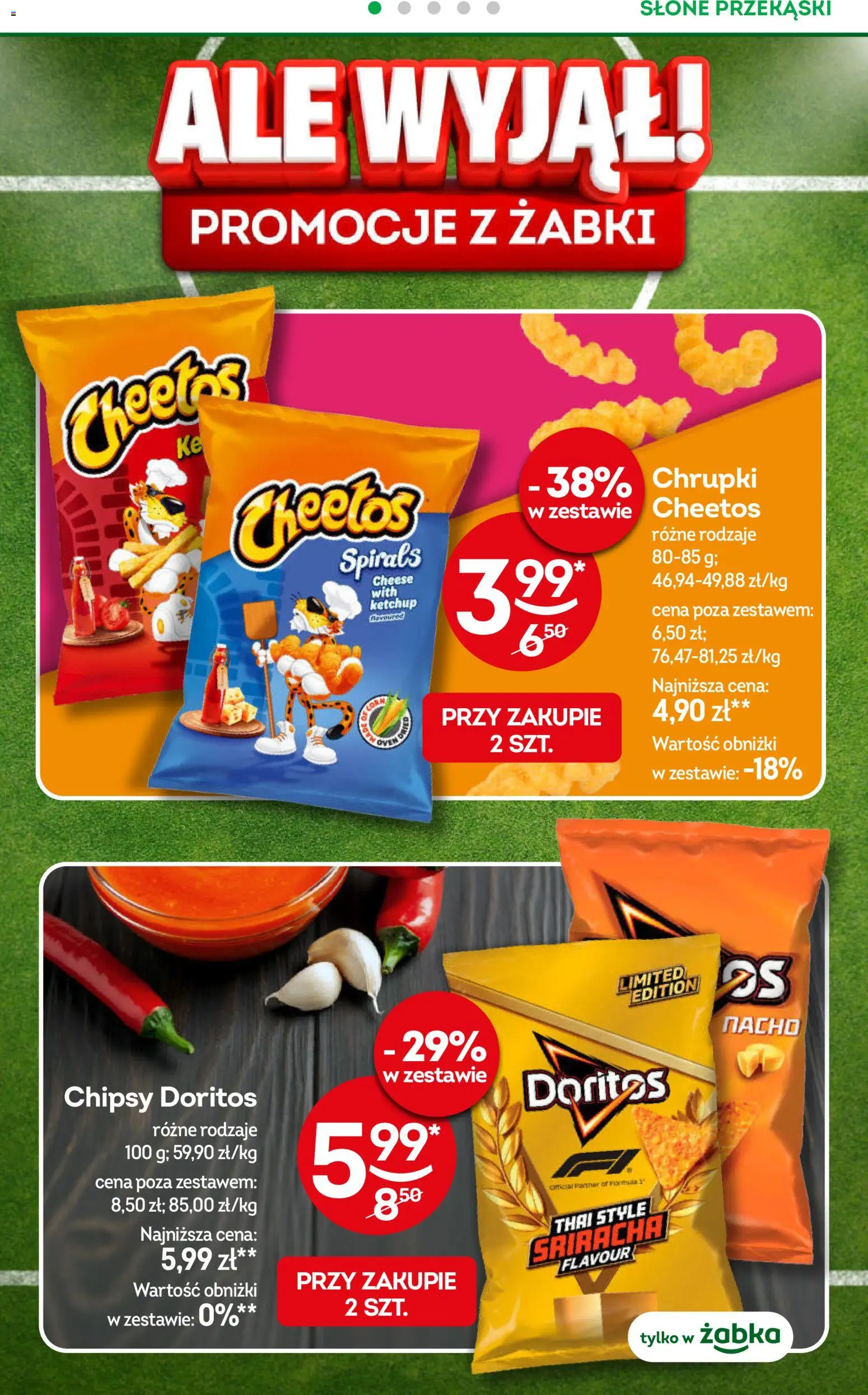 Żabka gazetka od 17.06.2026 | Strona: 36 | Produkty: Chipsy, Ketchup, Chrupki, Sriracha