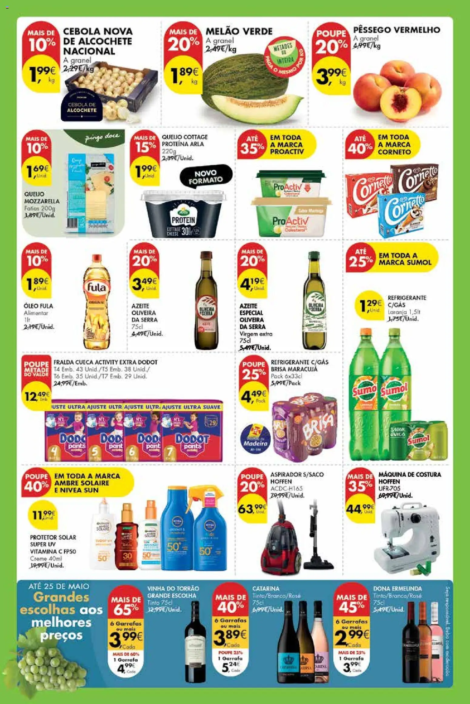 Pingo Doce Poupe este Fim de Semana Madeira │ válido de 22.05.2026 | Página: 2 | Produtos: Queijo cottage, Azeite, Aspirador, Óleo
