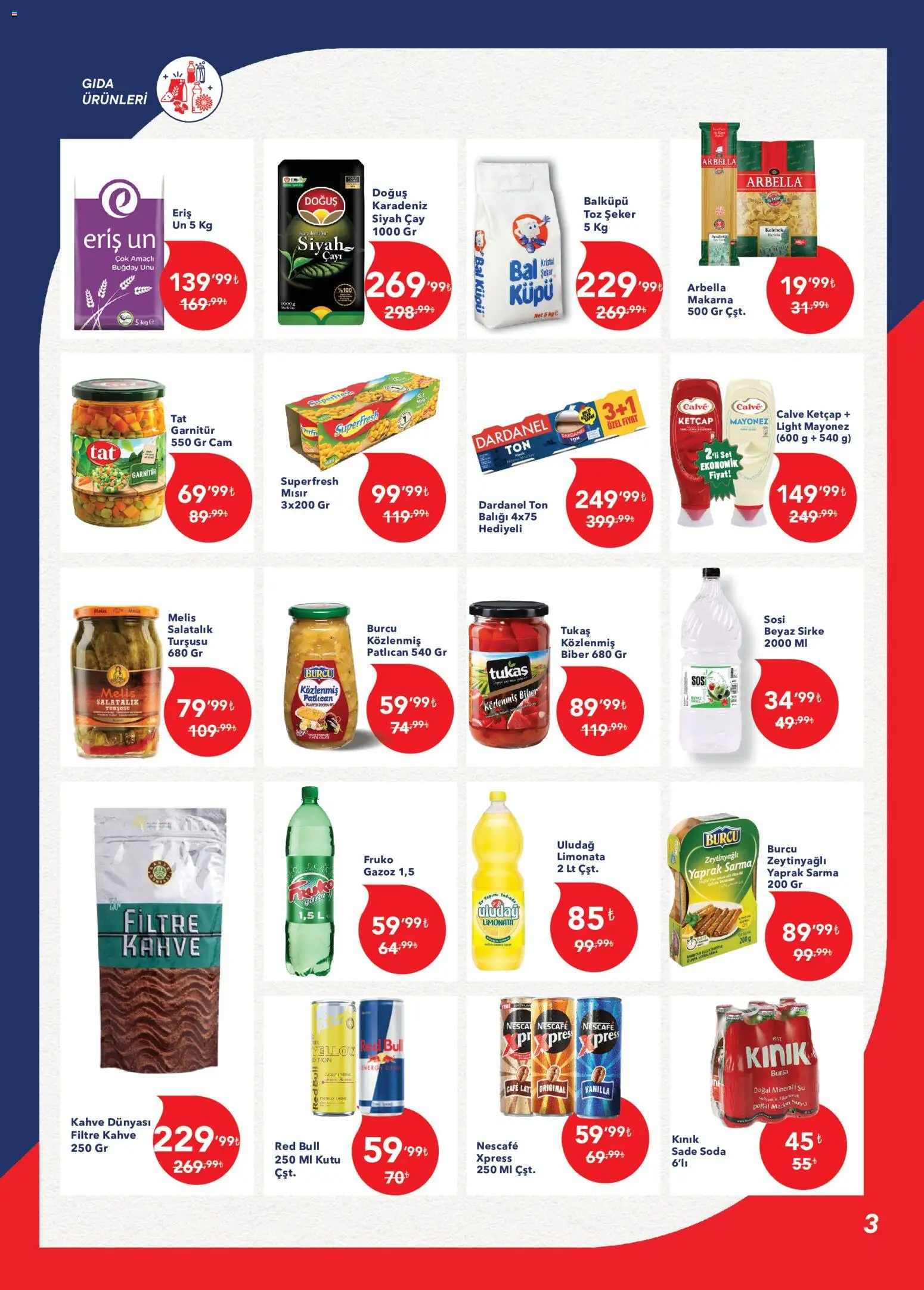 Kim Market Katalog - Marmara Insert - 01 Temmuz 2026 tarihinden itibaren geçerlidir | Sayfa: 3 | Ürünler: Limonata, Kutu, Mayonez, Mısır