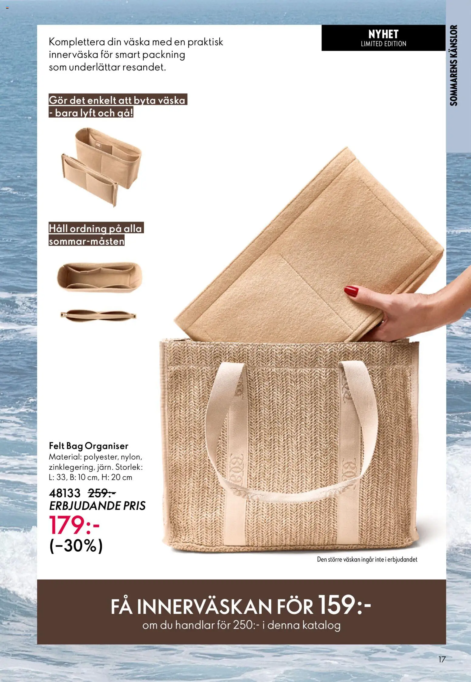 Oriflame reklamblad aktuell från 03.06.2026 | Sida: 17 | Produkter: Häll, Väska