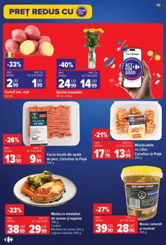 Ofertele Carrefour valabile de la 29.07.2026 | Pagină: 10 | Produse: Roșii, Carne tocată, Muștar, Cartofi