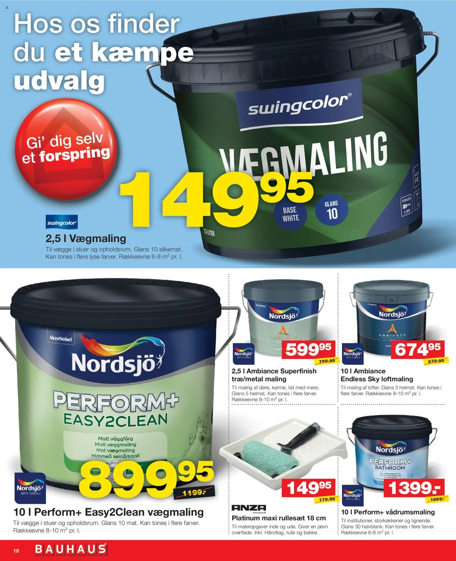 Bauhaus tilbudsavis – gyldig fra 05.06.2026 | Side: 18 | Produkter: Maling
