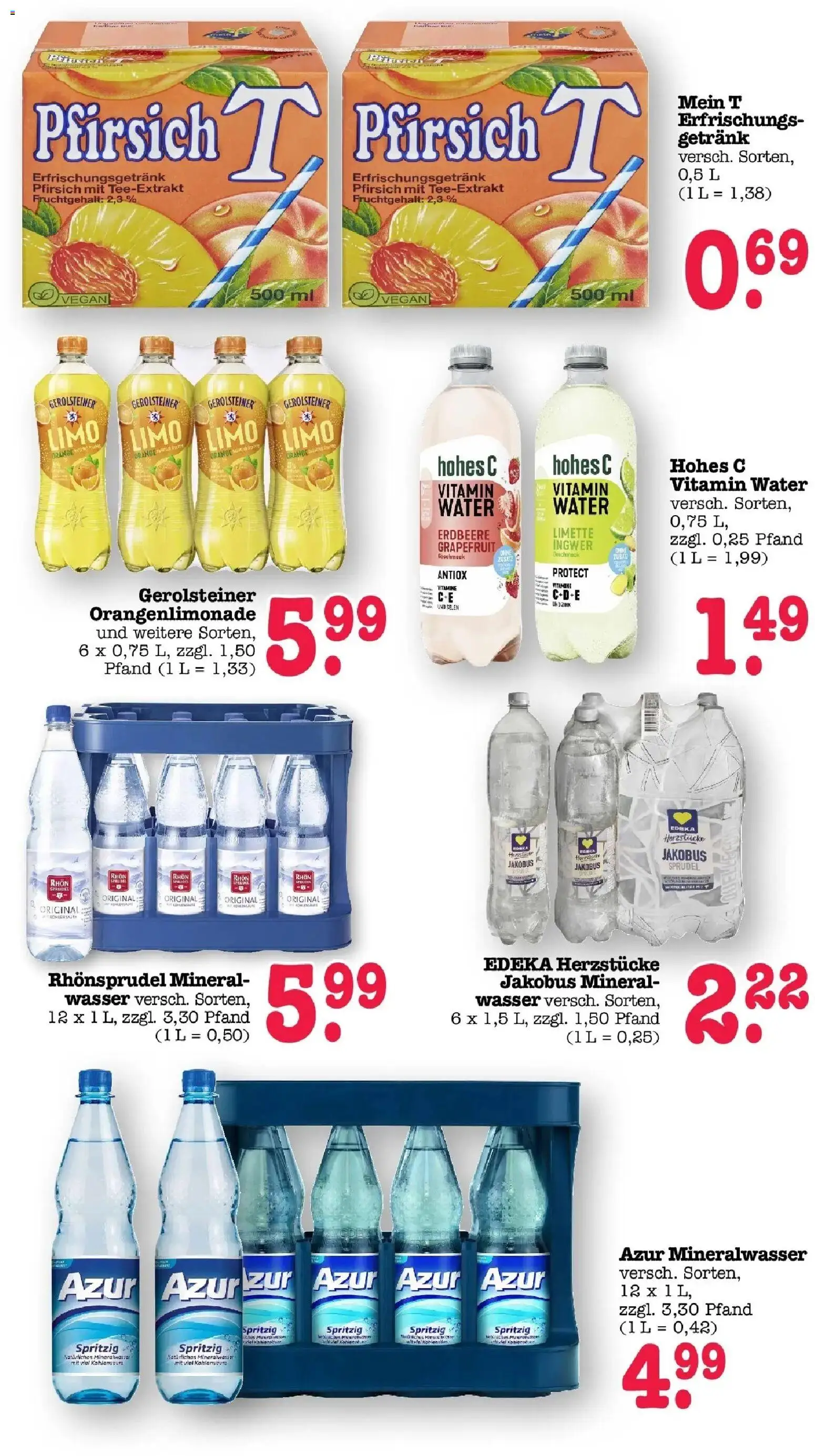 Edeka Prospekt Frankfurt Am Main (ab 17.08.2026) » Angebote Online | Seite: 44 | Produkte: Mineralwasser, Wasser, Pfirsich, Gerolsteiner