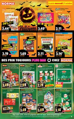 Norma - Prévisualisation de Norma catalogue valide à partir de 21/10/2026 | Page: 9 | Produits: Calendrier, Sucettes, Mon Chéri, Calendrier de l'avent kinder