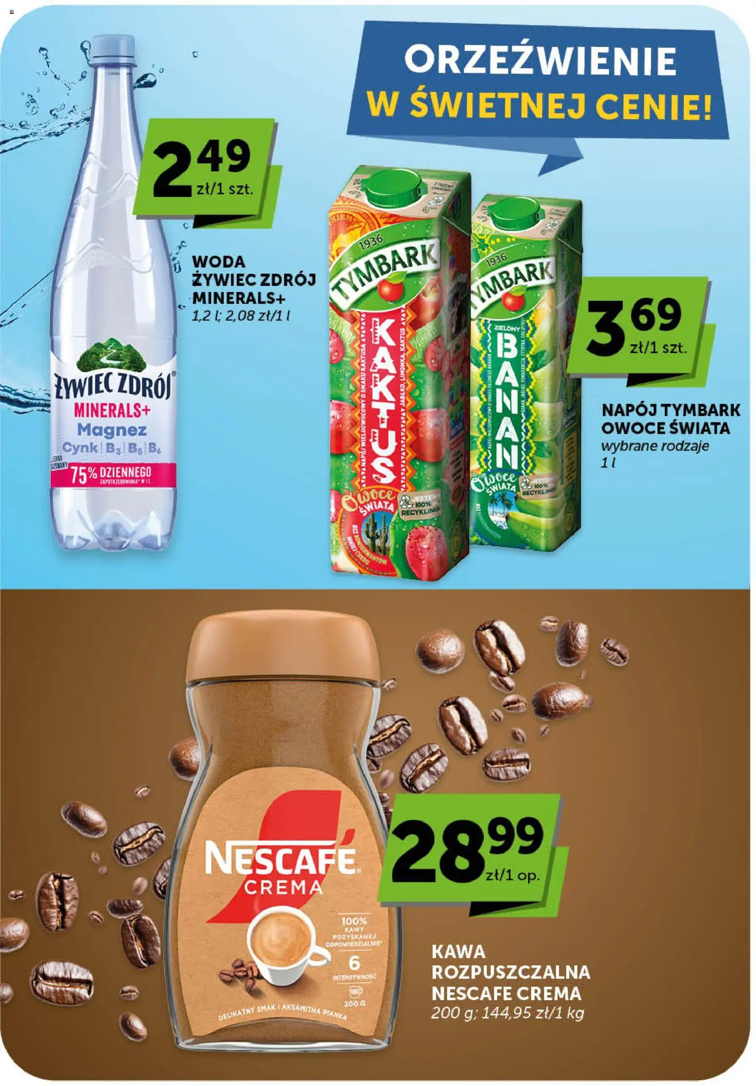 ABC gazetka - Minimarket od 07.05.2026 | Strona: 16 | Produkty: Nescafe, Kawa rozpuszczalna, Woda, Owoce