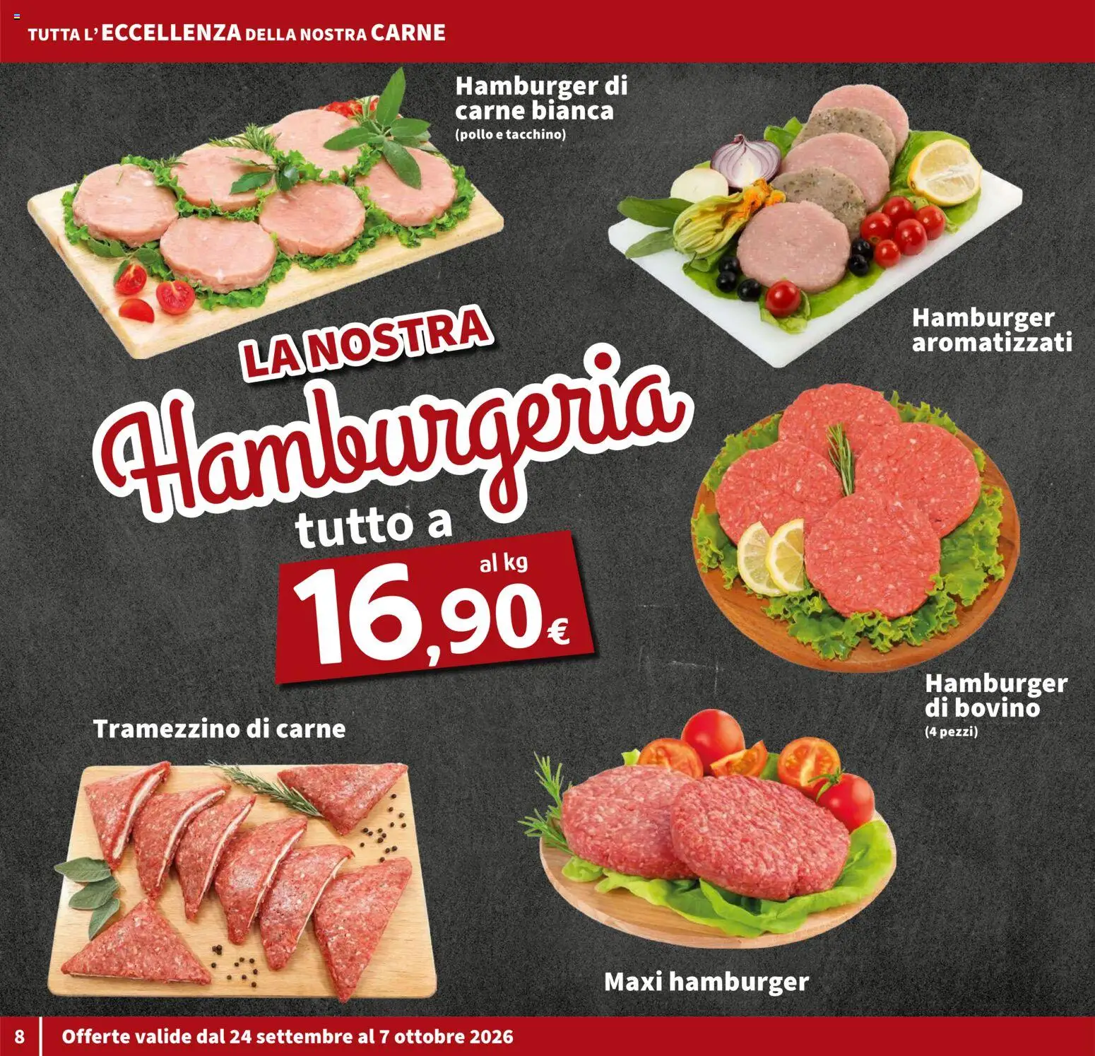 Volantino SIGMA del 24/09/2026 | Pagina: 8 | Prodotti: Bovino, Pollo, Tacchino, Hamburger