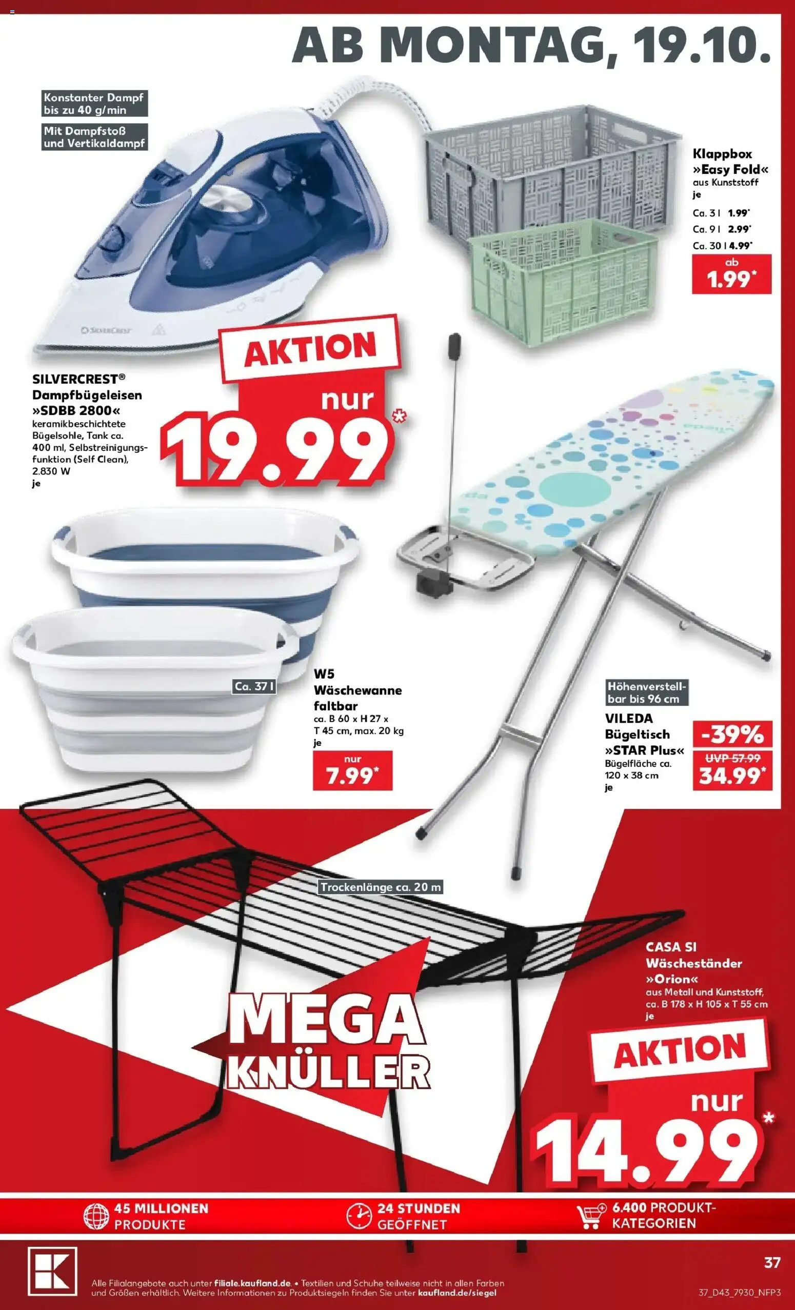 Prospekt Kaufland ab 19.10.2026 » Angebote Online zum Blättern | Seite: 41 | Produkte: Waschestander