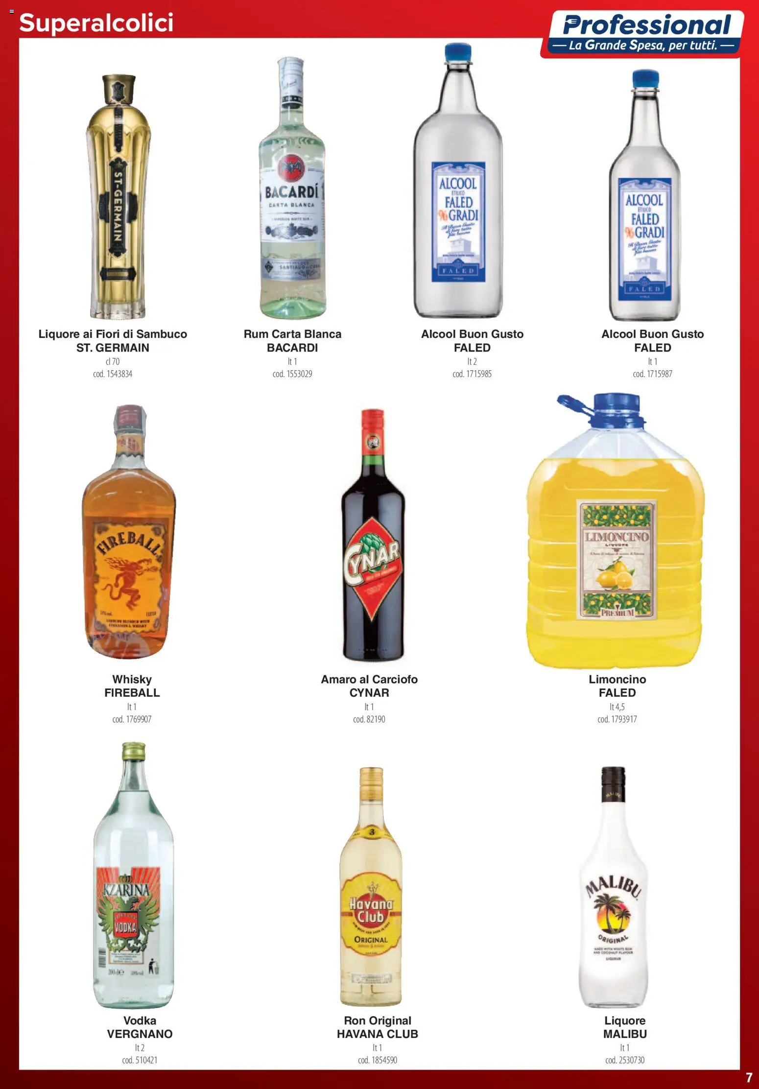 Volantino Carrefour del 01.06.2026 | Pagina: 7 | Prodotti: Vodka, Whisky, Liquore, Amaro