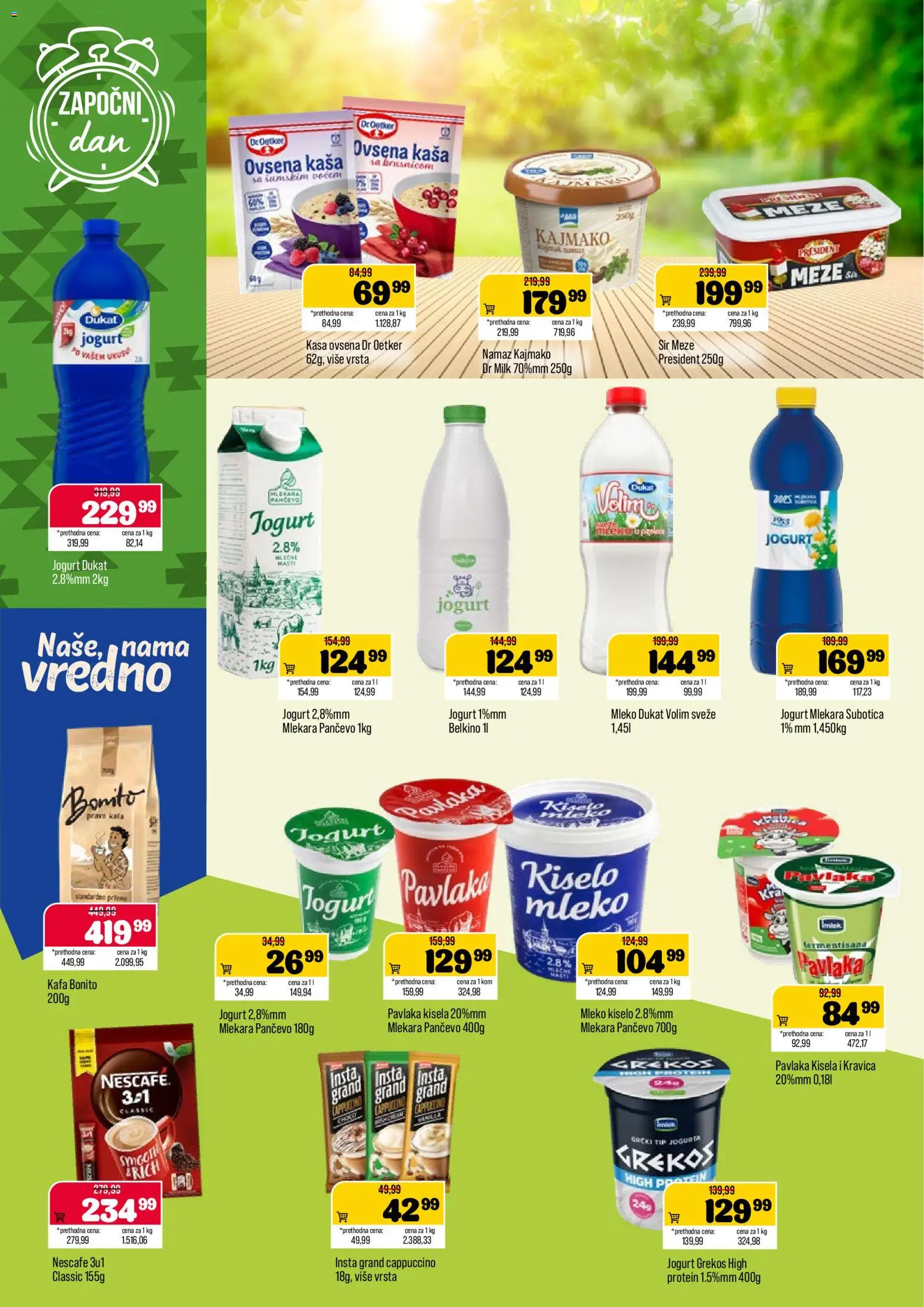 Podunavlje katalog - važi od 12.08.2026 | Strana: 4 | Proizvode: Kaša, Mleko, Nescafé, Pavlaka