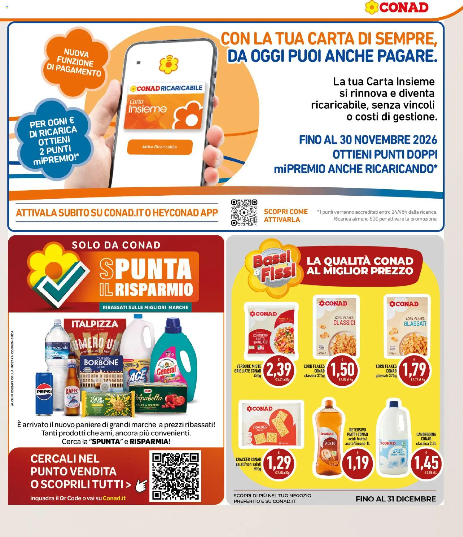 Volantino Conad del 16/09/2026 | Pagina: 5 | Prodotti: Caffè, Piatti, Verdure, Borbone