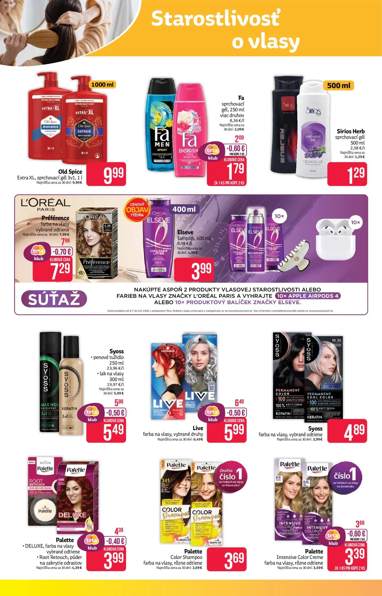 Aktuálny Teta drogerie leták od 20.07.2026 → Online akcie — page 7