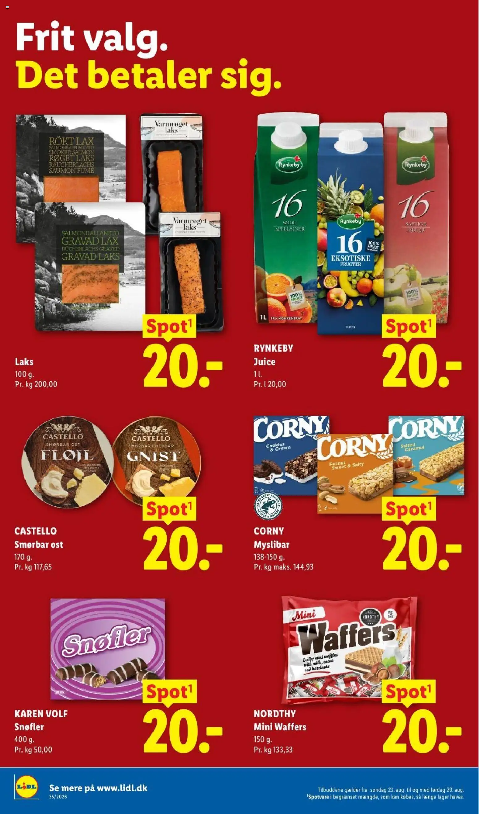 Lidl tilbudsavis – gyldig fra 23/08/2026 | Side: 6 | Produkter: Cheddar, Æbler, Appelsiner, Cookies