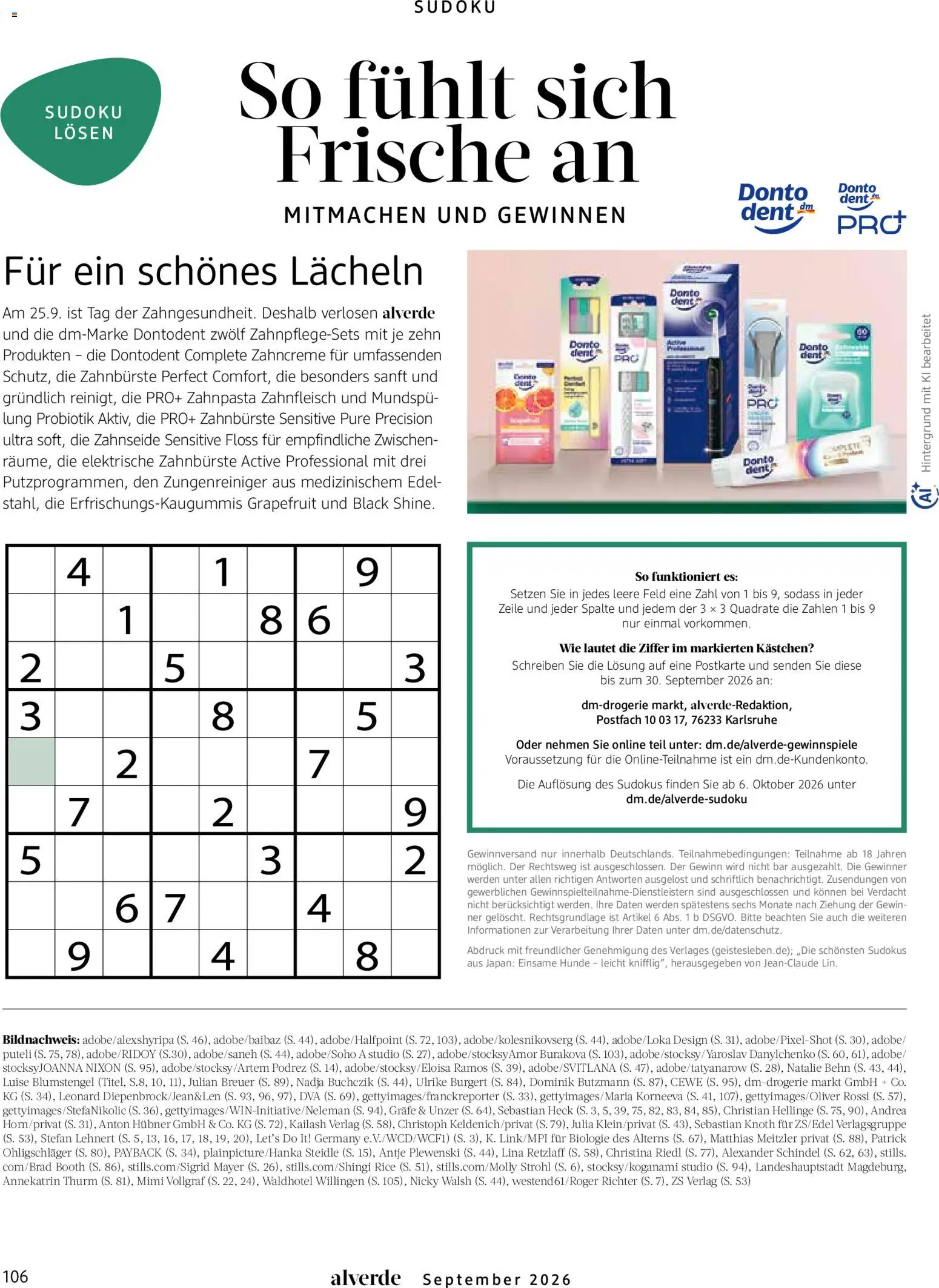 dm drogerie Prospekt – gültig ab 01.09.2026 | Seite: 106 | Produkte: Elektrische zahnbürste, Grapefruit, Zahnpasta, Zahnbürste