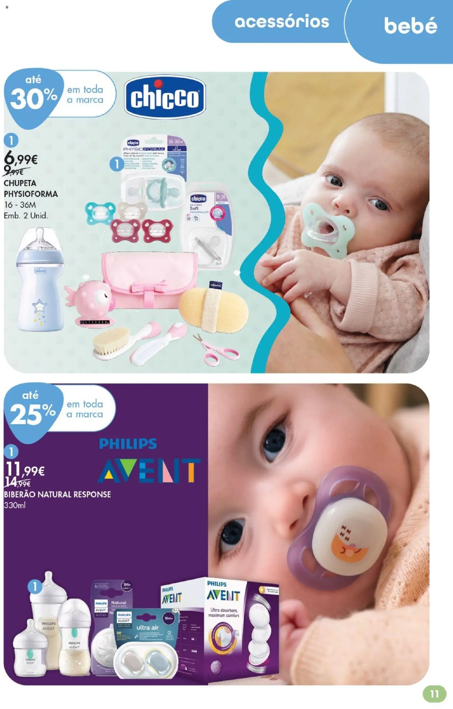Pingo Doce Bem Estar Regresso à Rotina Lojas │ válido de 25/08/2026 | Página: 11 | Produtos: Biberão, Chupeta