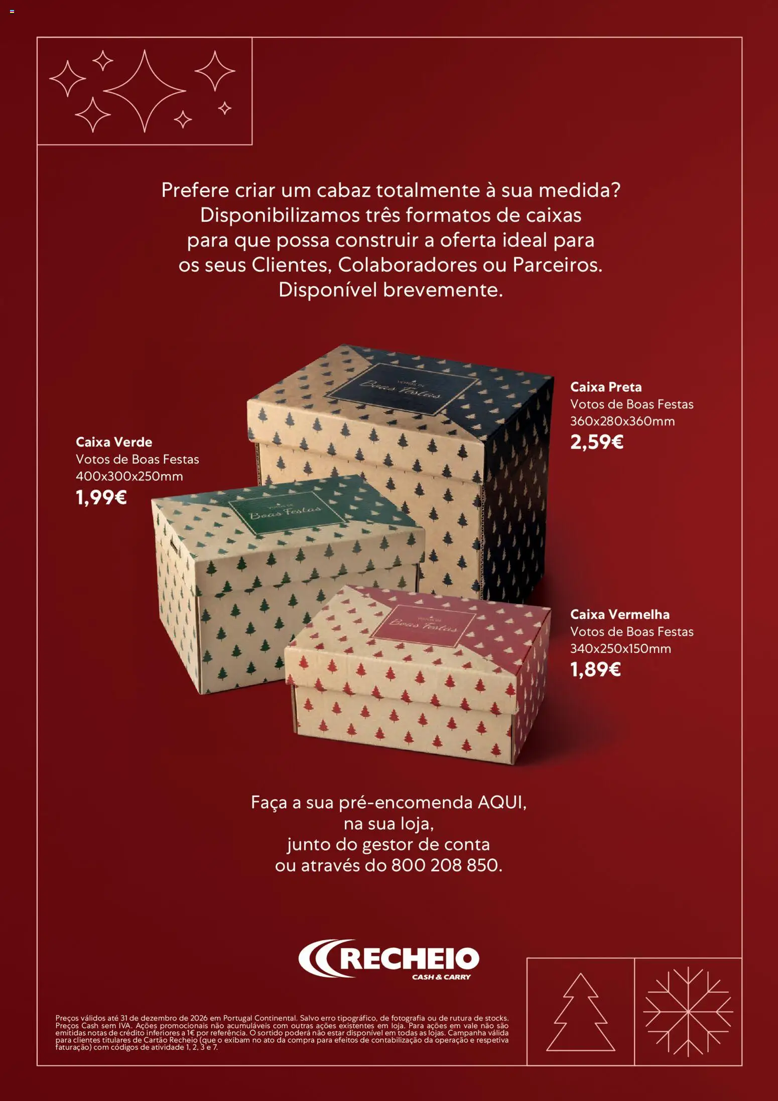 Recheio Catálogo Cabazes Natal │ válido de 22/09/2026 | Página: 24 | Produtos: Faca, Caixa
