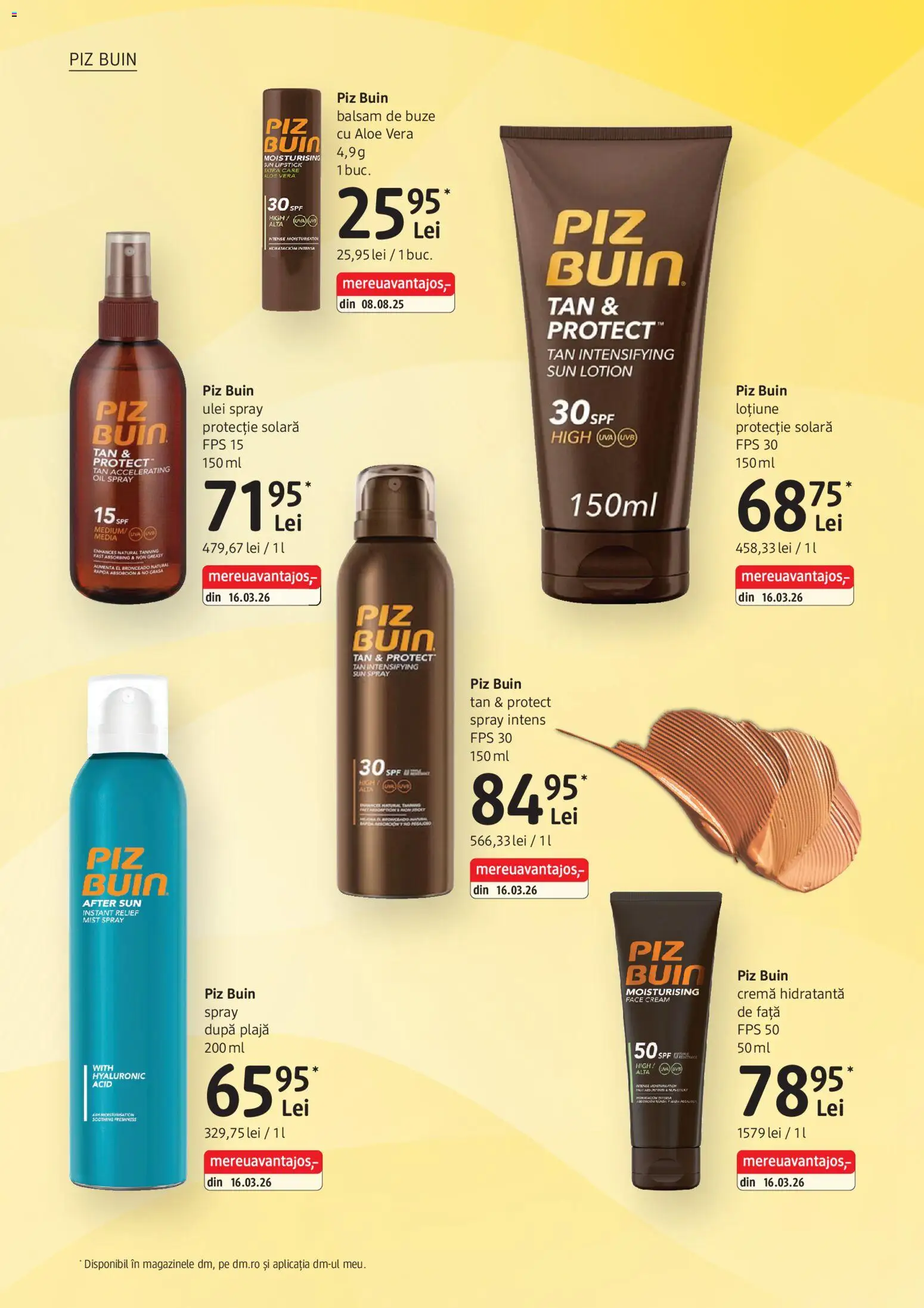 Noul catalog DM drogeriemarkt – valabil de la 30.04.2026 | Pagină: 8 | Produse: Aloe vera, Balsam, Ulei, Loțiune protecție solară