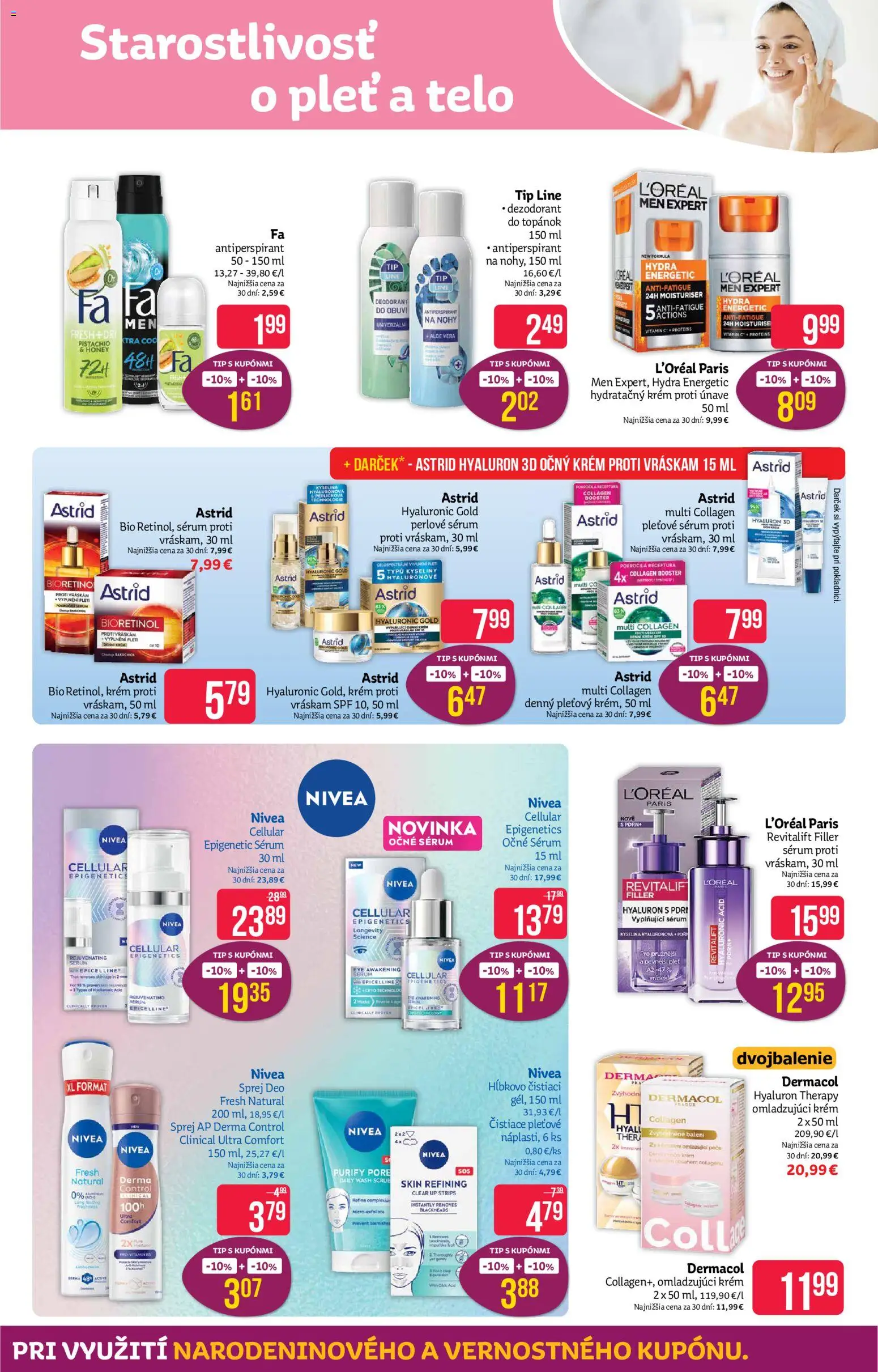 Nové Teta drogerie akcie – leták je platný od 28.09.2026 | Strana: 5 | Produkty: Nivea, Dezodorant, Antiperspirant, Krém