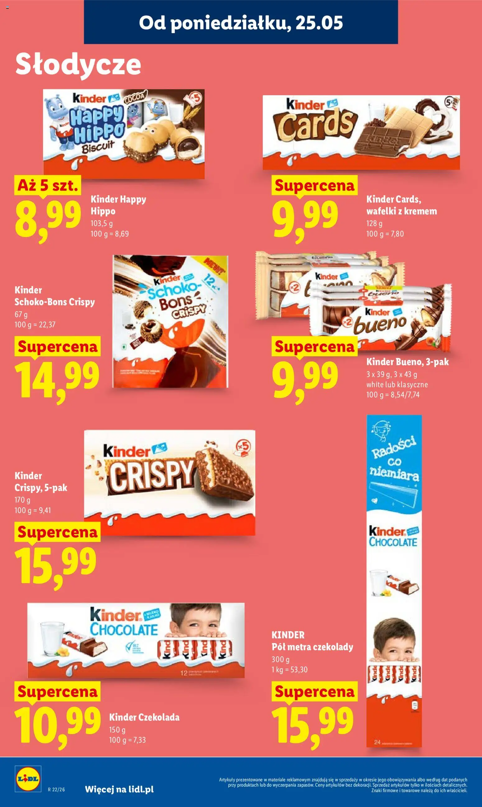Lidl gazetka od 25.05.2026 | Strona: 60 | Produkty: Czekolady, Słodycze, Wafelki, Czekolada