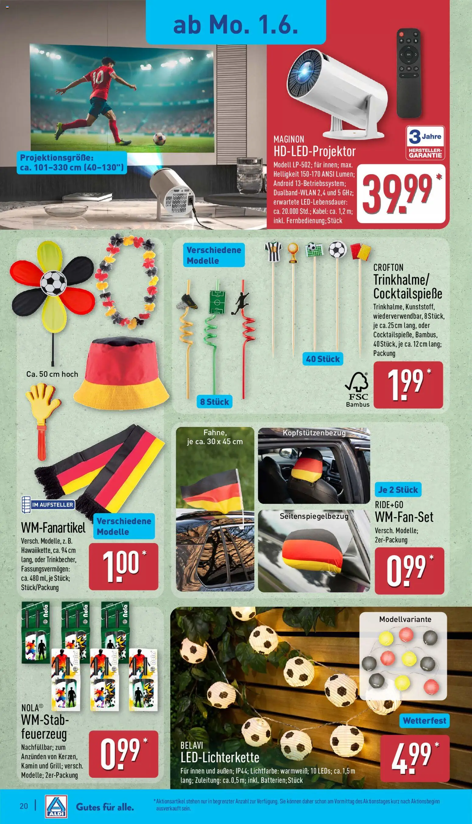 Aldi Prospekt – gültig ab 01.06.2026 | Seite: 20 | Produkte: Kabel, Kamin, Belavi