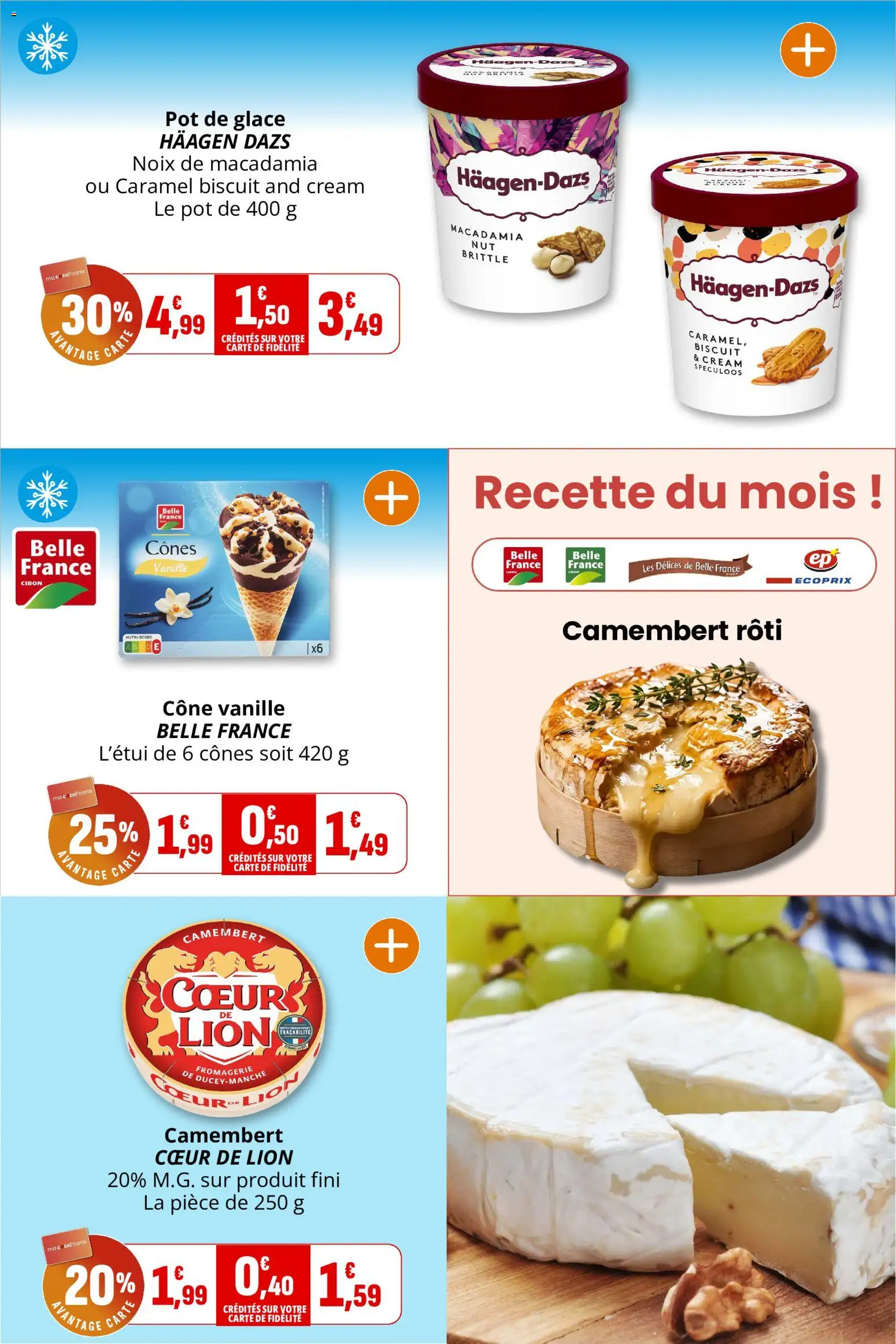 {H1} | Page: 14 | Produits: Glace, Pot de glace, Cœur de Lion, Cônes