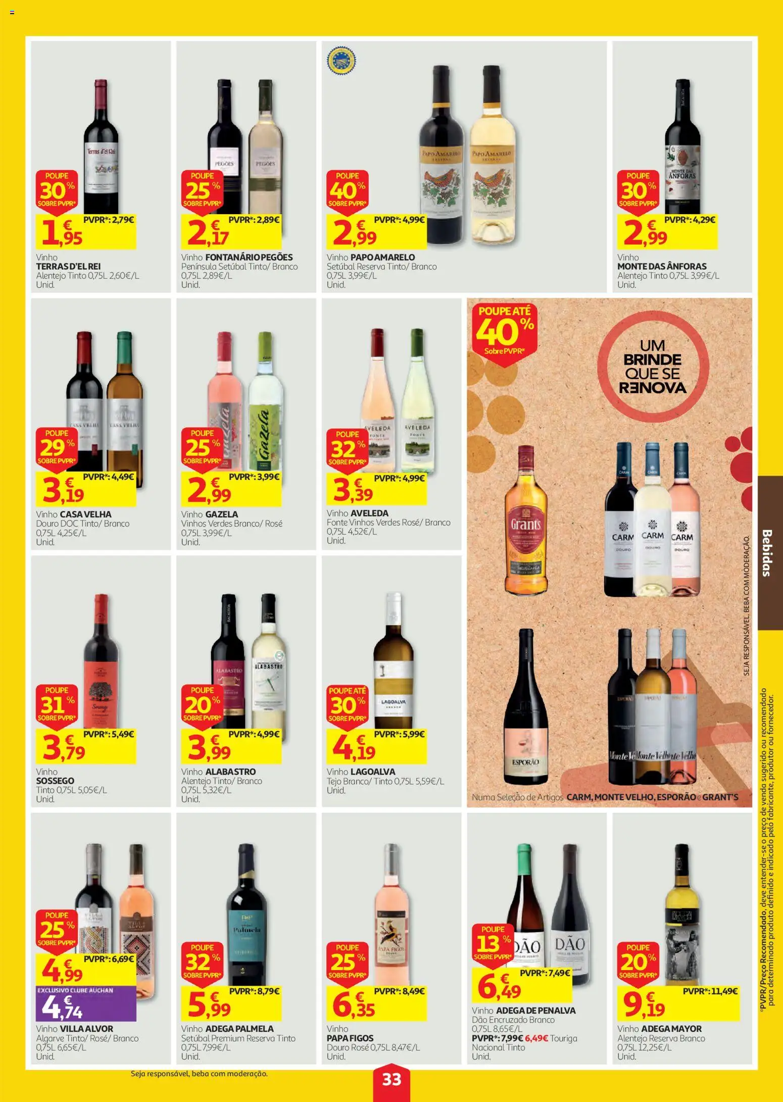 Auchan folheto │ válido de 01/10/2026 | Página: 33 | Produtos: Figos, Bebidas, Papa, Vinho