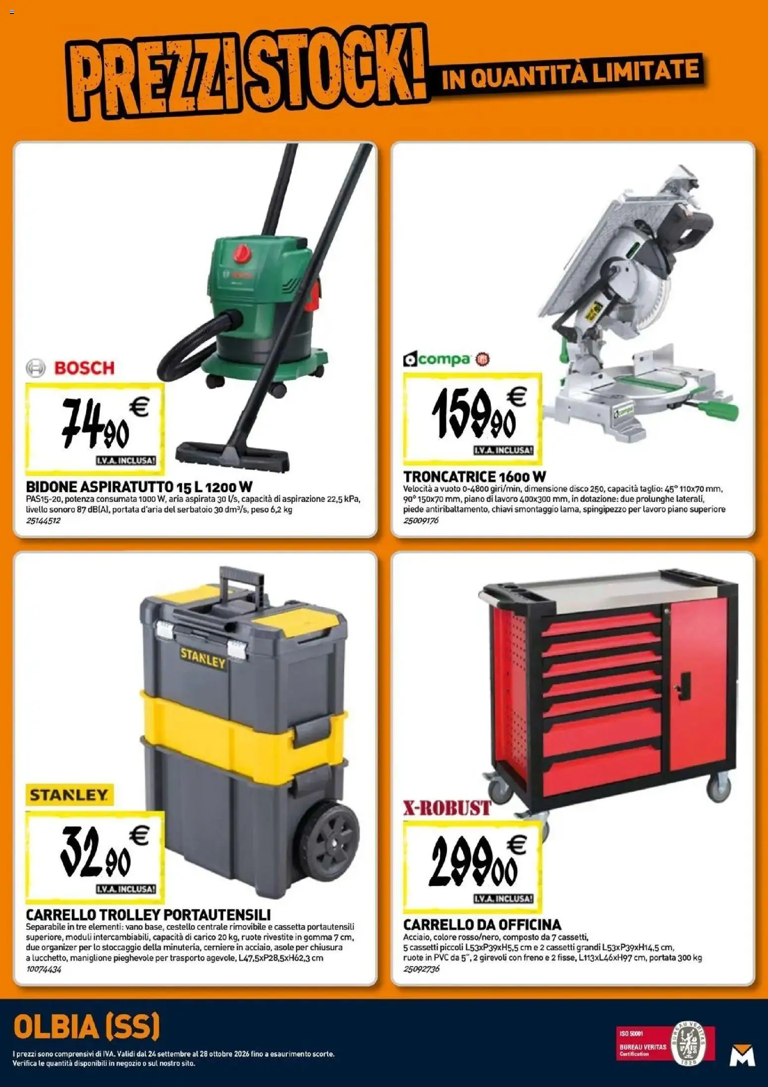 Nuovo TECNOMAT catalogo Olbia dal 24/09/2026 > offerte anteprima 🛍️ | Pagina: 22 | Prodotti: Taglio, Carrello, Disco, Trolley