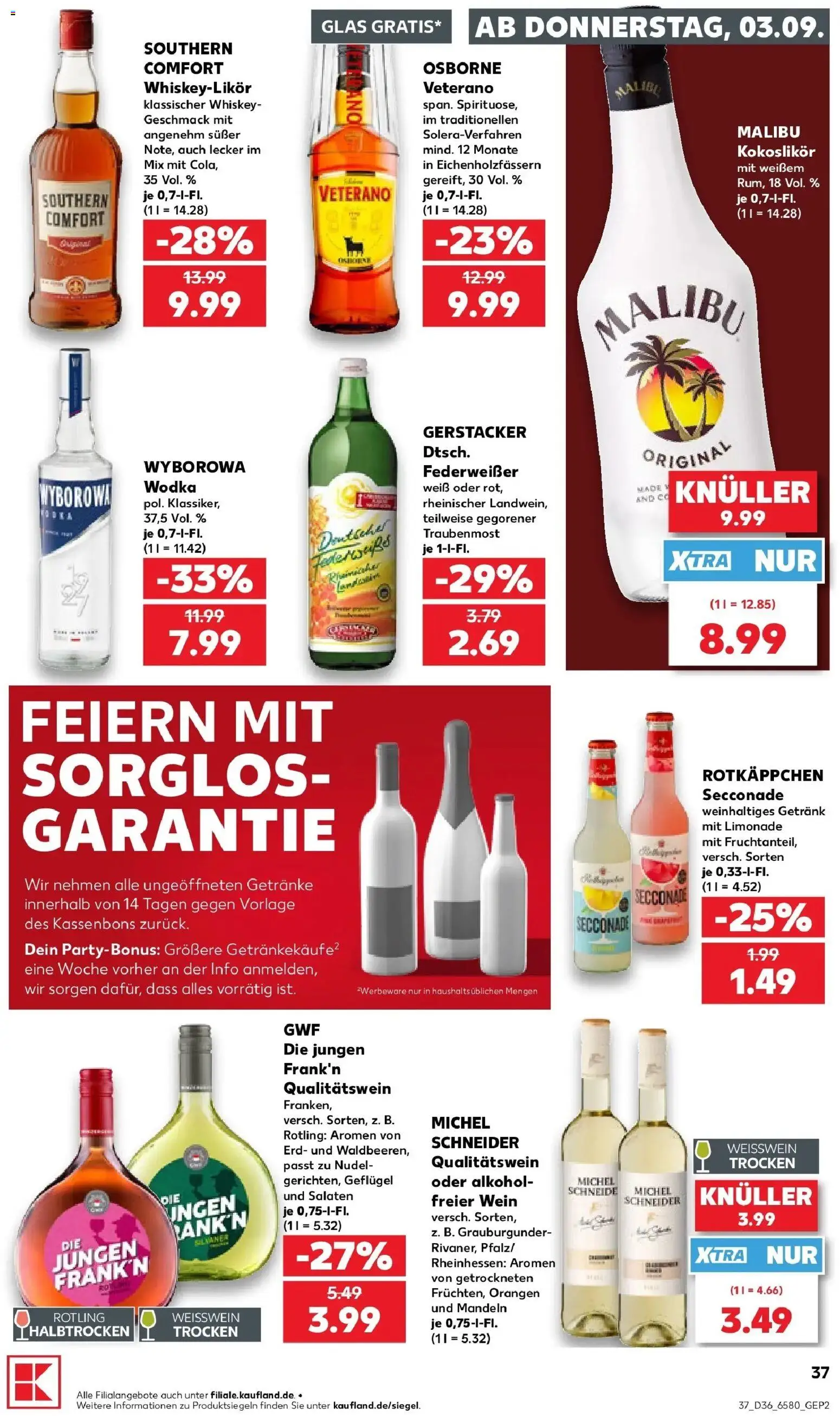 Prospekt Kaufland ab 31.08.2026 » Angebote Online zum Blättern | Seite: 46 | Produkte: Osborne, Orangen, Mandeln, Rotkäppchen