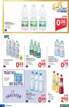 Metro angebote Profi ab 03.09.2026 gültig | Seite: 36 | Produkte: Getränke, Mineralwasser
