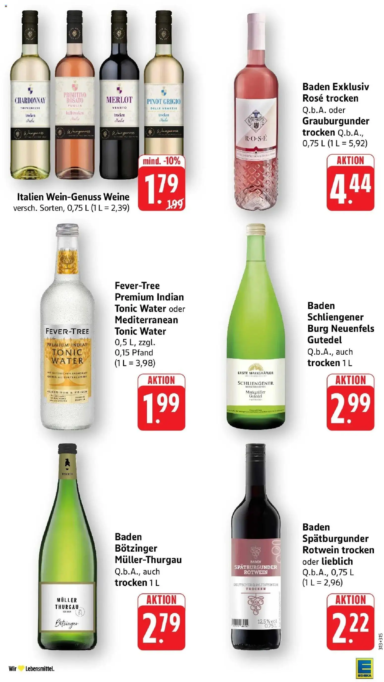 Edeka Prospekt Stockach (ab 31.08.2026) » Angebote Online | Seite: 34 | Produkte: Rotwein, Rotwein trocken, Merlot, Wodka