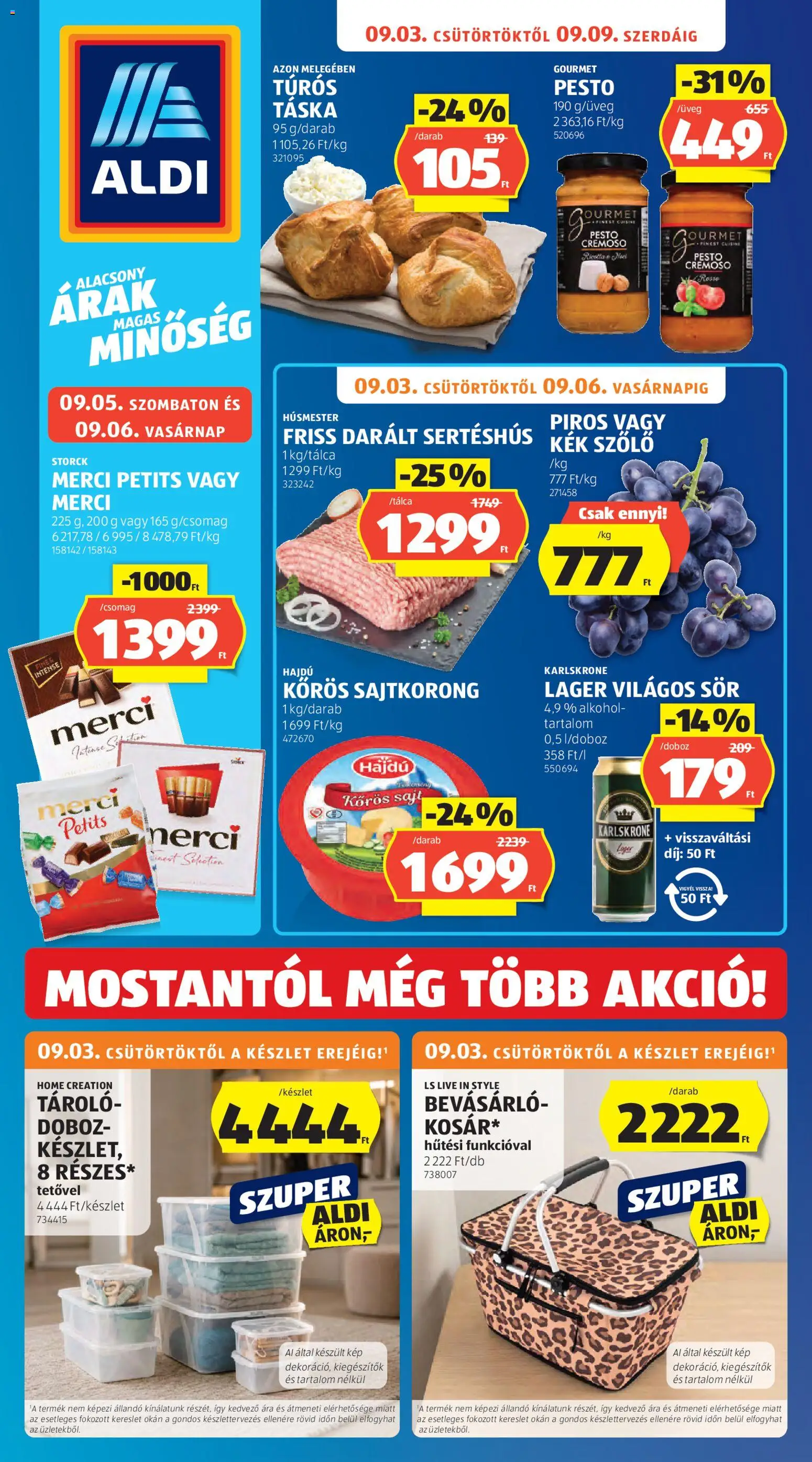 Aldi akciós ujság - amely érvényes a következő dátumtól: 2026.09.03. | Oldal: 1