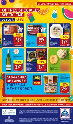 Aldi - Prévisualisation de Aldi catalogue valide à partir de 05.05.2026 | Page: 52 | Produits: Merguez, Viande, Oranges, Chips